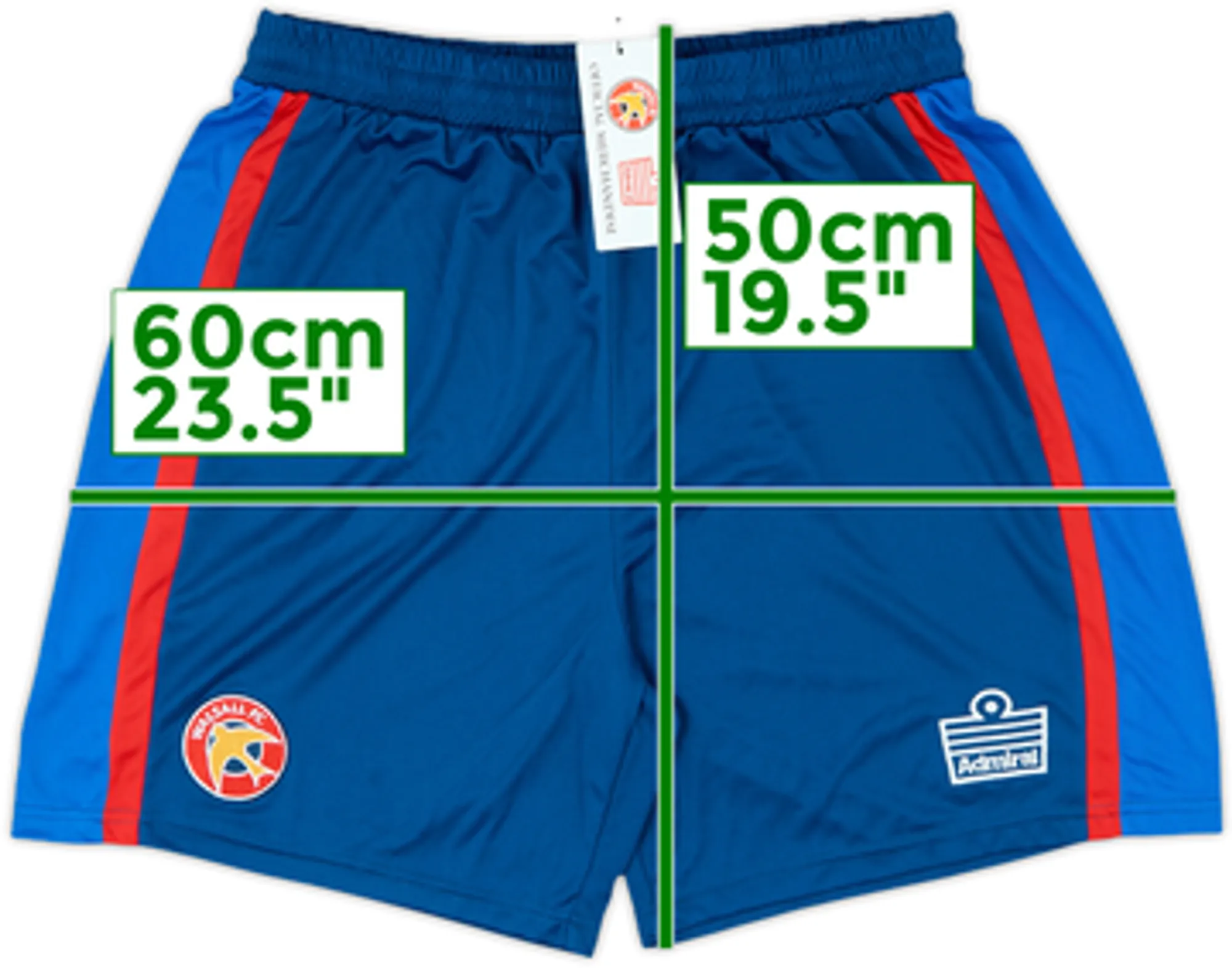 Admiral Walsall Mens Away Shorts 2010/11