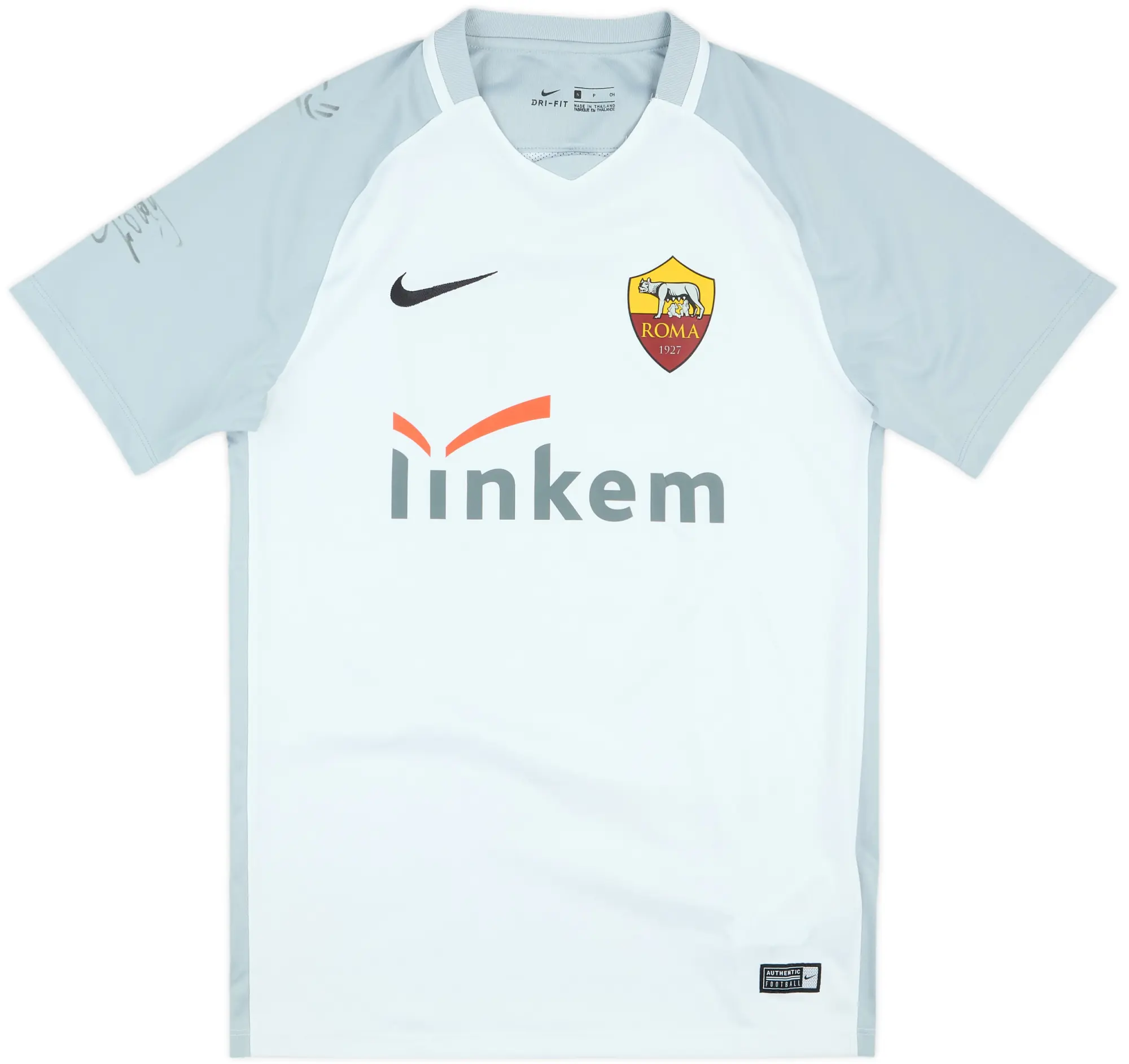 2017-18 Roma Nike Signed Training Shirt - 10/10 - (S)