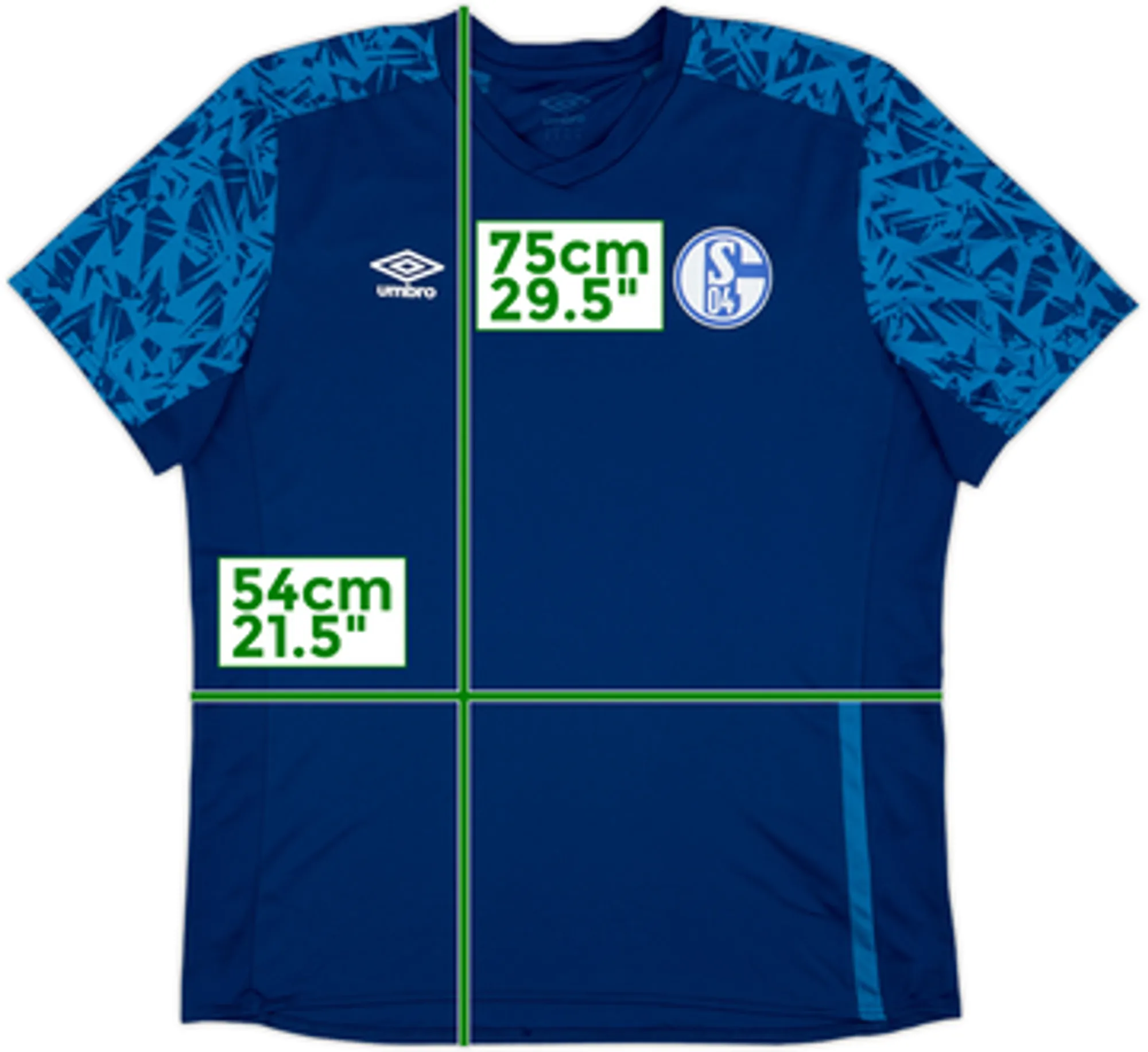 Umbro Schalke 04 Mens SS Home Shirt 2019/20
