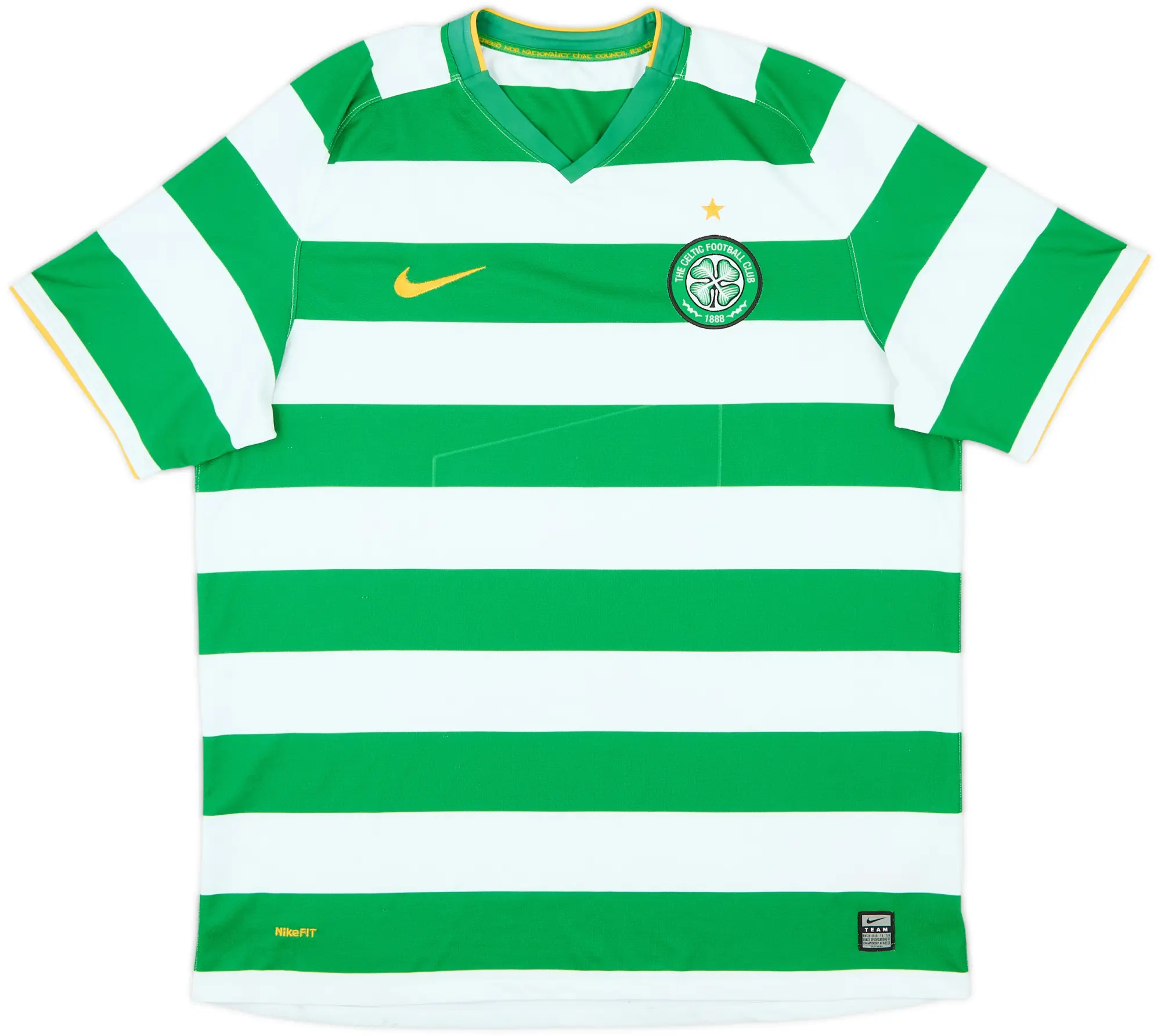 2008-10 Celtic European Player Issue Home Shirt - 7/10 - (L)