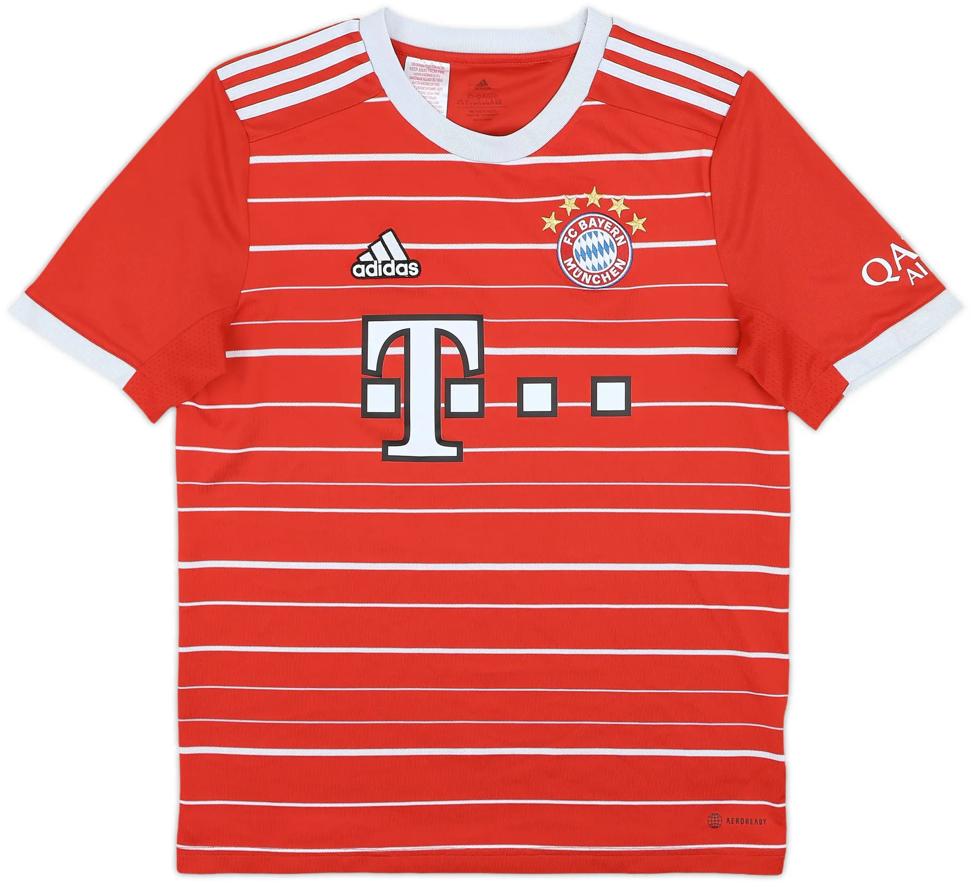 adidas Bayern Munich Boys SS Home Shirt 2022/23