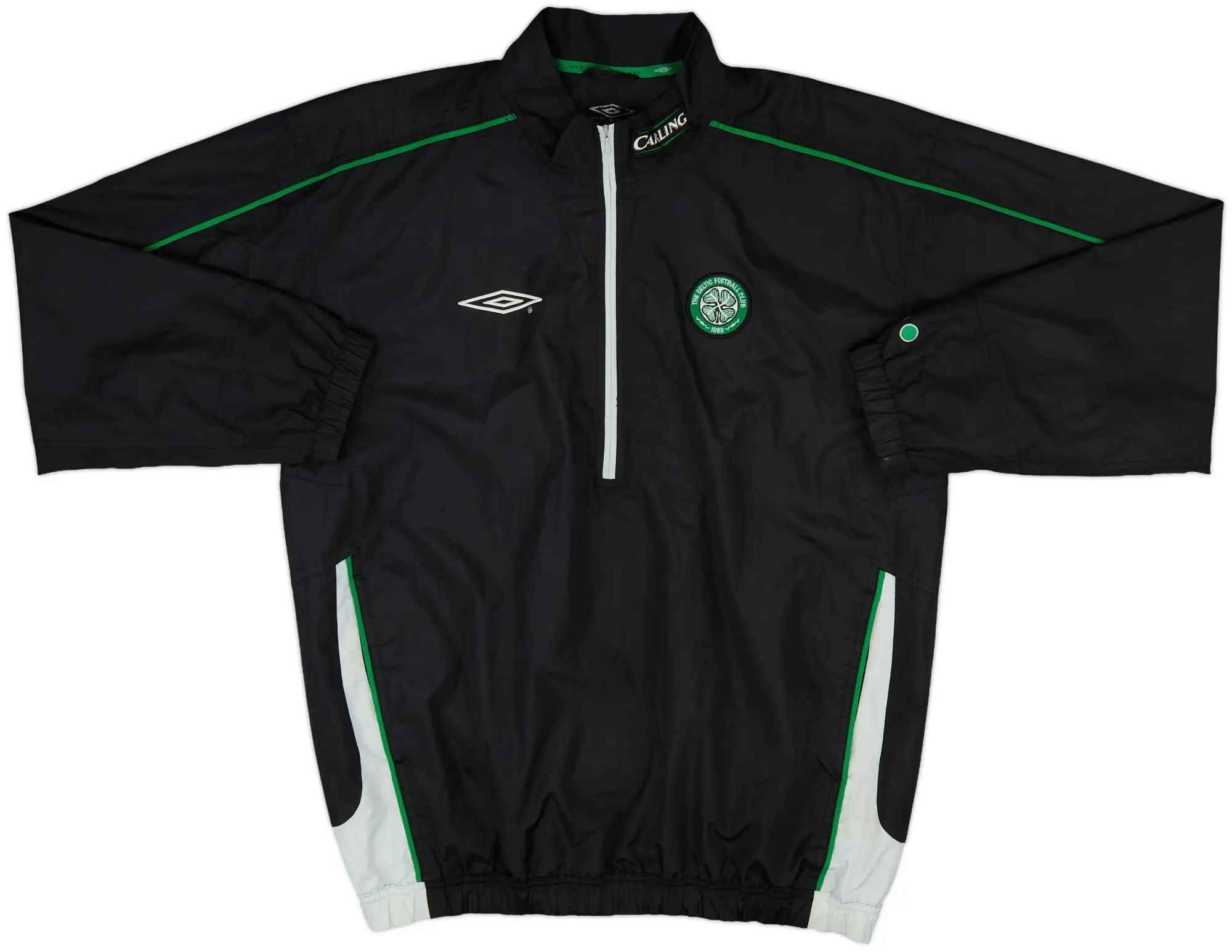 2004-05 Celtic Umbro 1/4 Zip Training Top - 8/10 - (L)