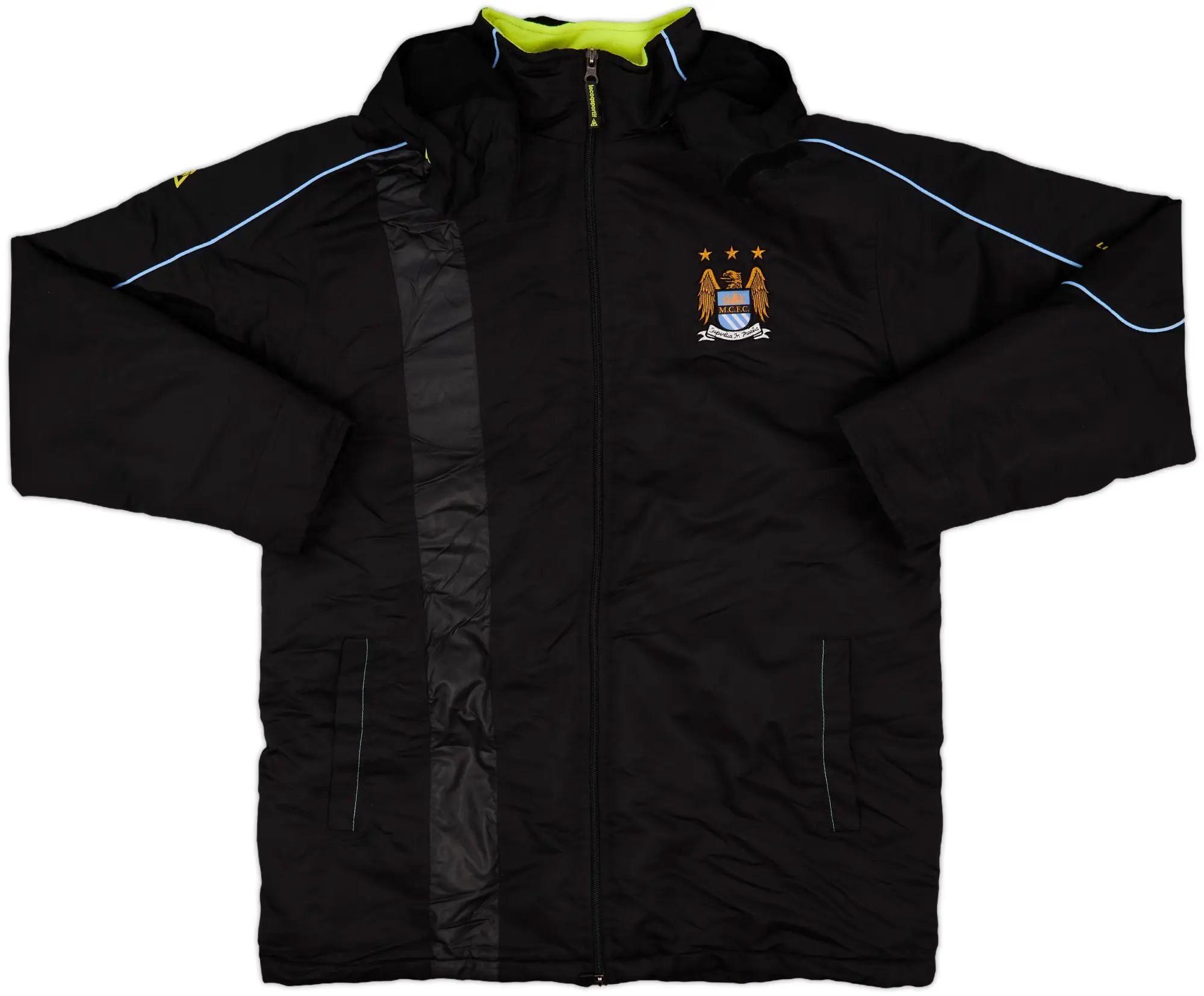 2007-09 Manchester City Le Coq Sportif Hooded Rain Jacket - 8/10 - (M)