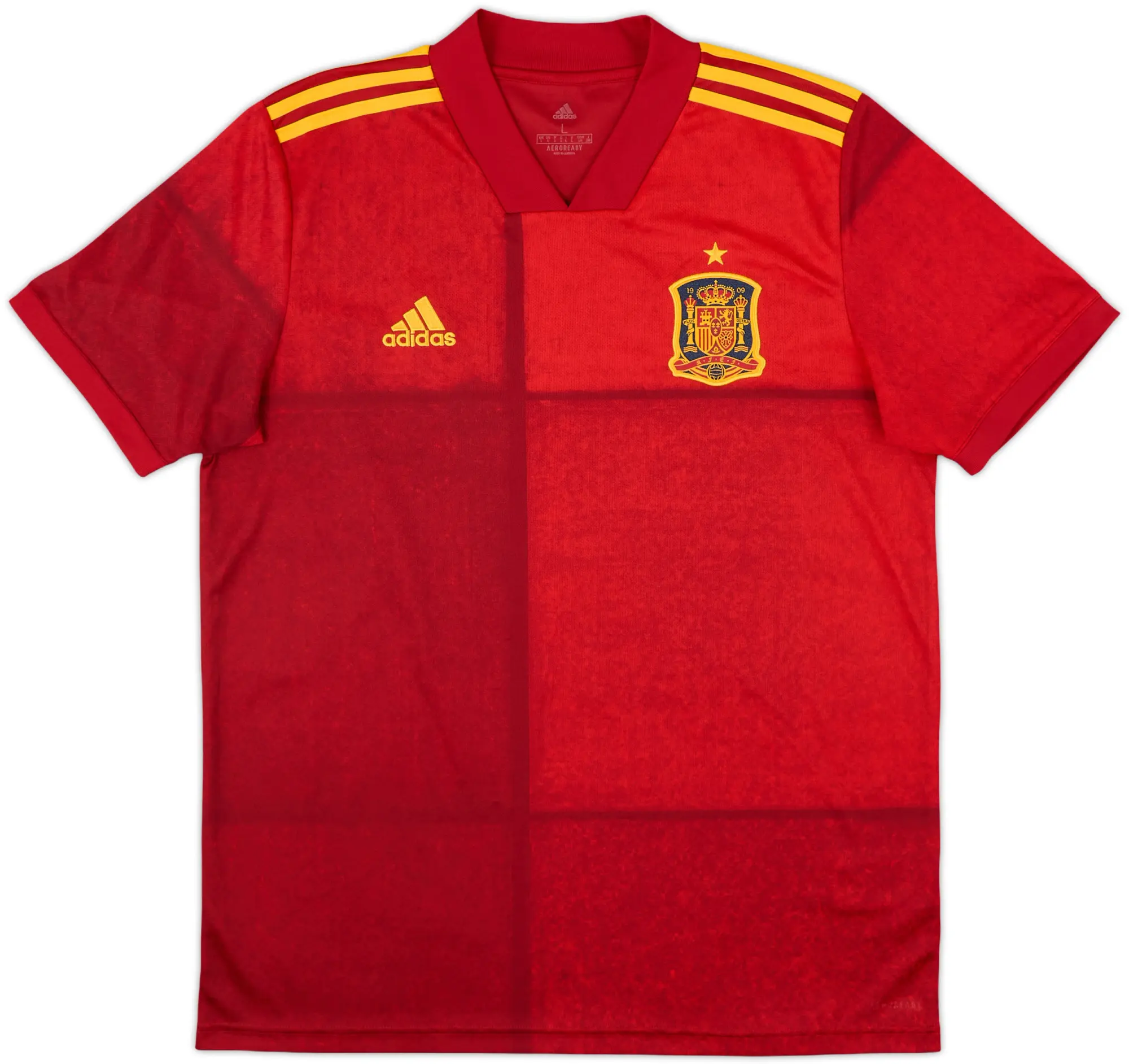 2020-21 Spain Home Shirt - 10/10 - (L)
