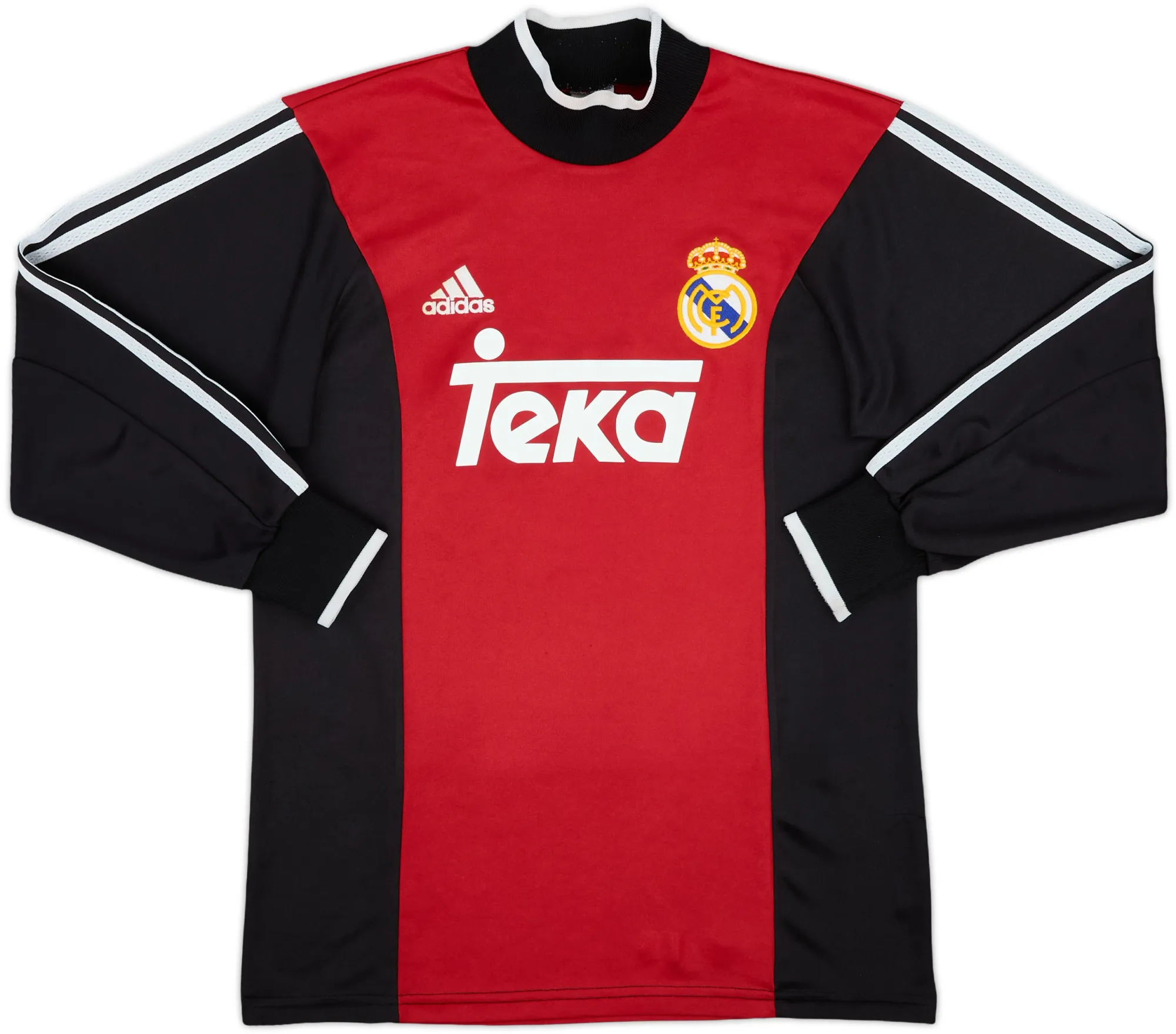 adidas Real Madrid Boys LS Goalkeeper Home Shirt 2000/01