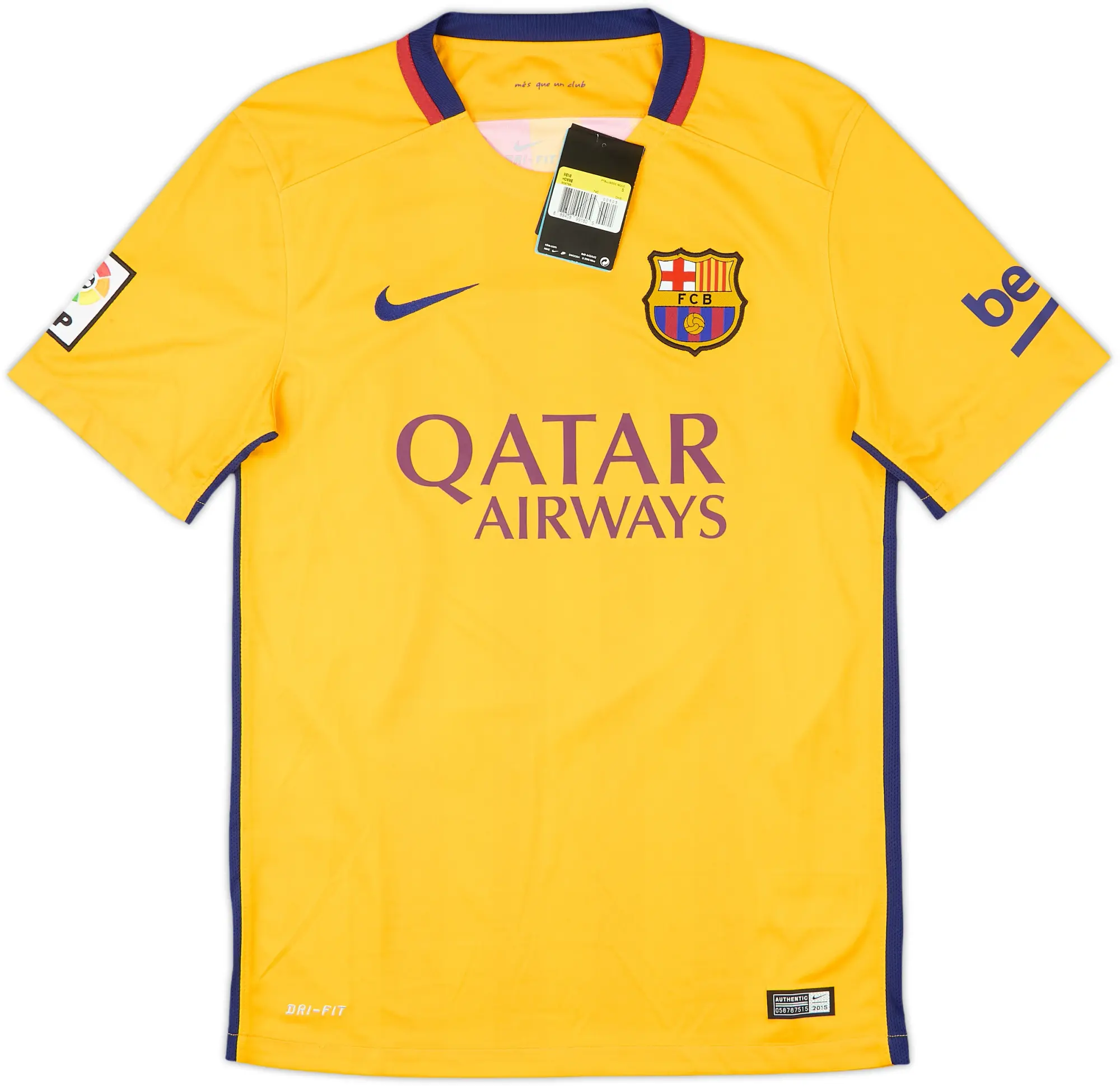 Nike Barcelona Mens SS Away Shirt 2015/16