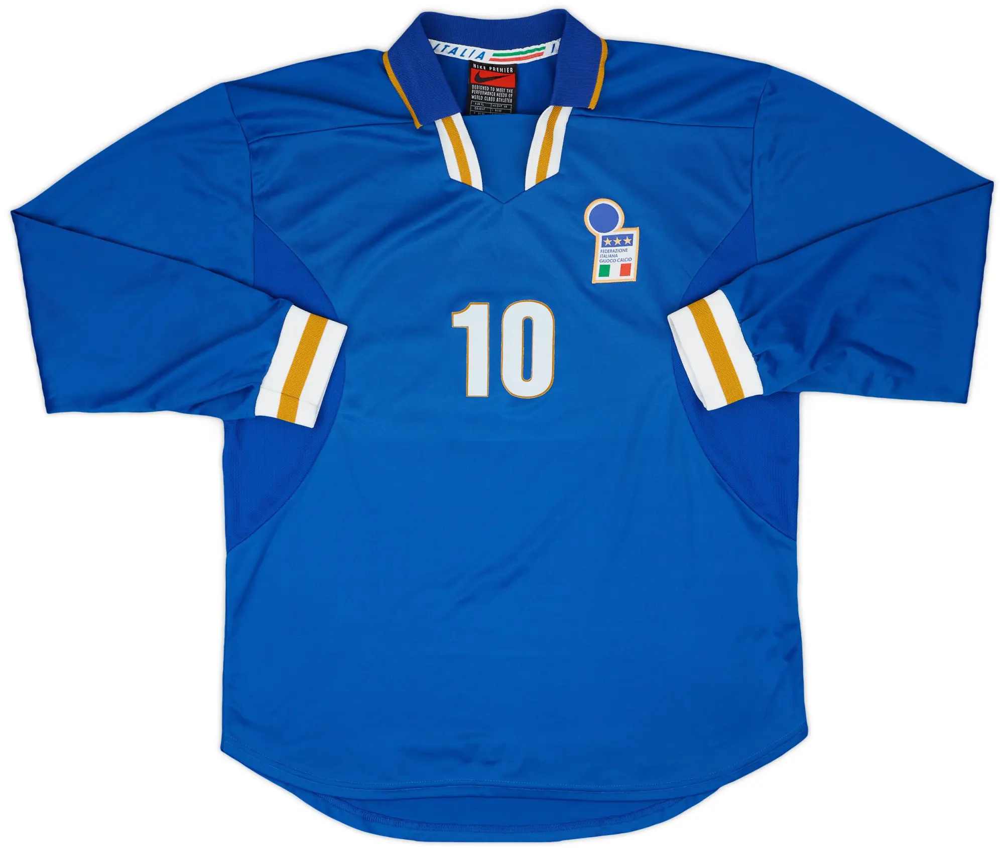 1996-97 Italy Match Issue Home L/S Shirt #10