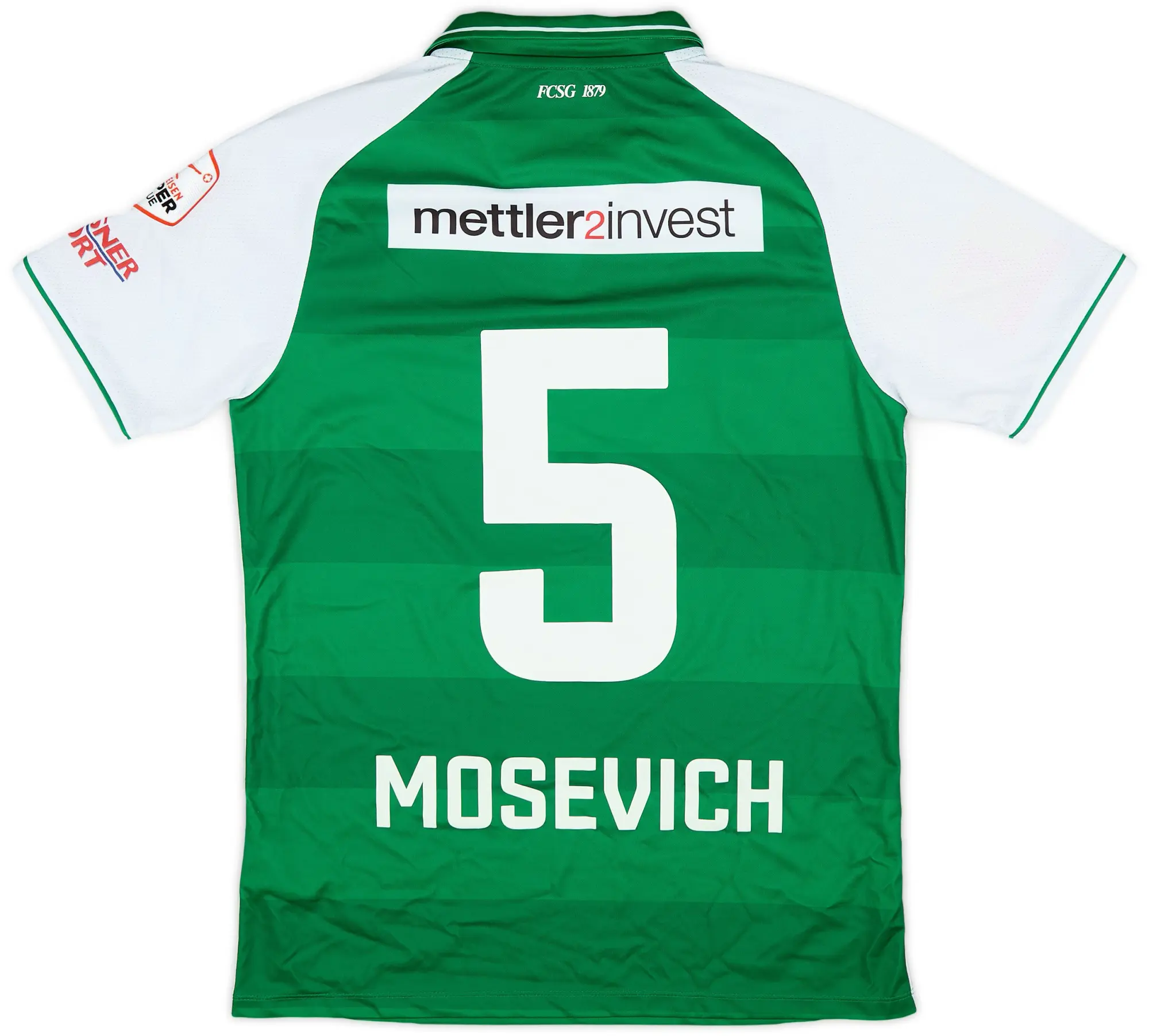 2018-19 St Gallen Match Issue Home Shirt Mosevich #5