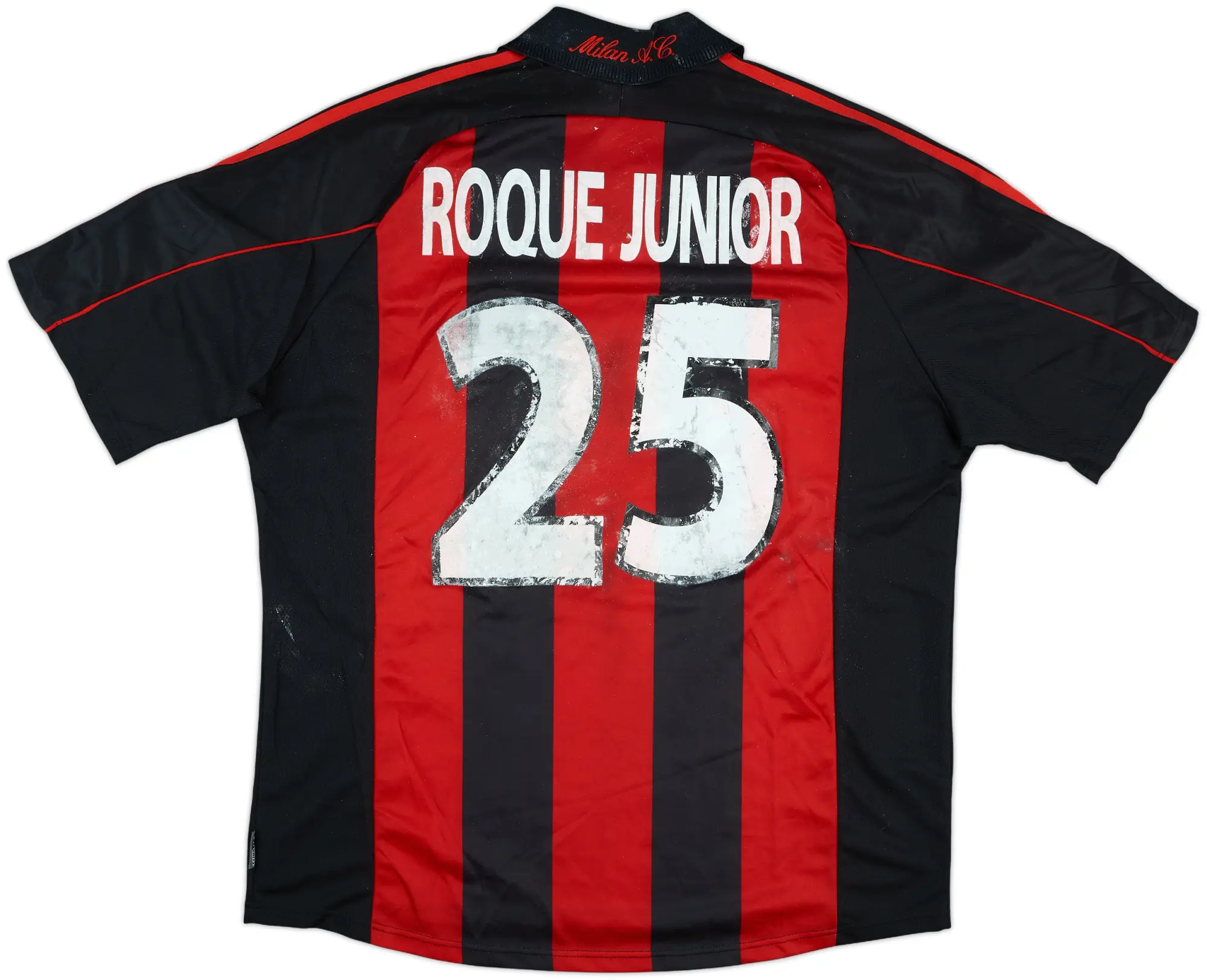 2000-02 AC Milan Match Issue Home Shirt Roque Junior #25