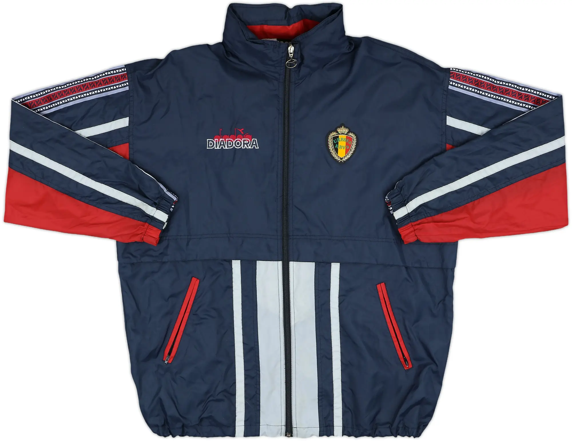1994-95 Belgium Diadora Hooded Rain Jacket - 8/10 - (L)