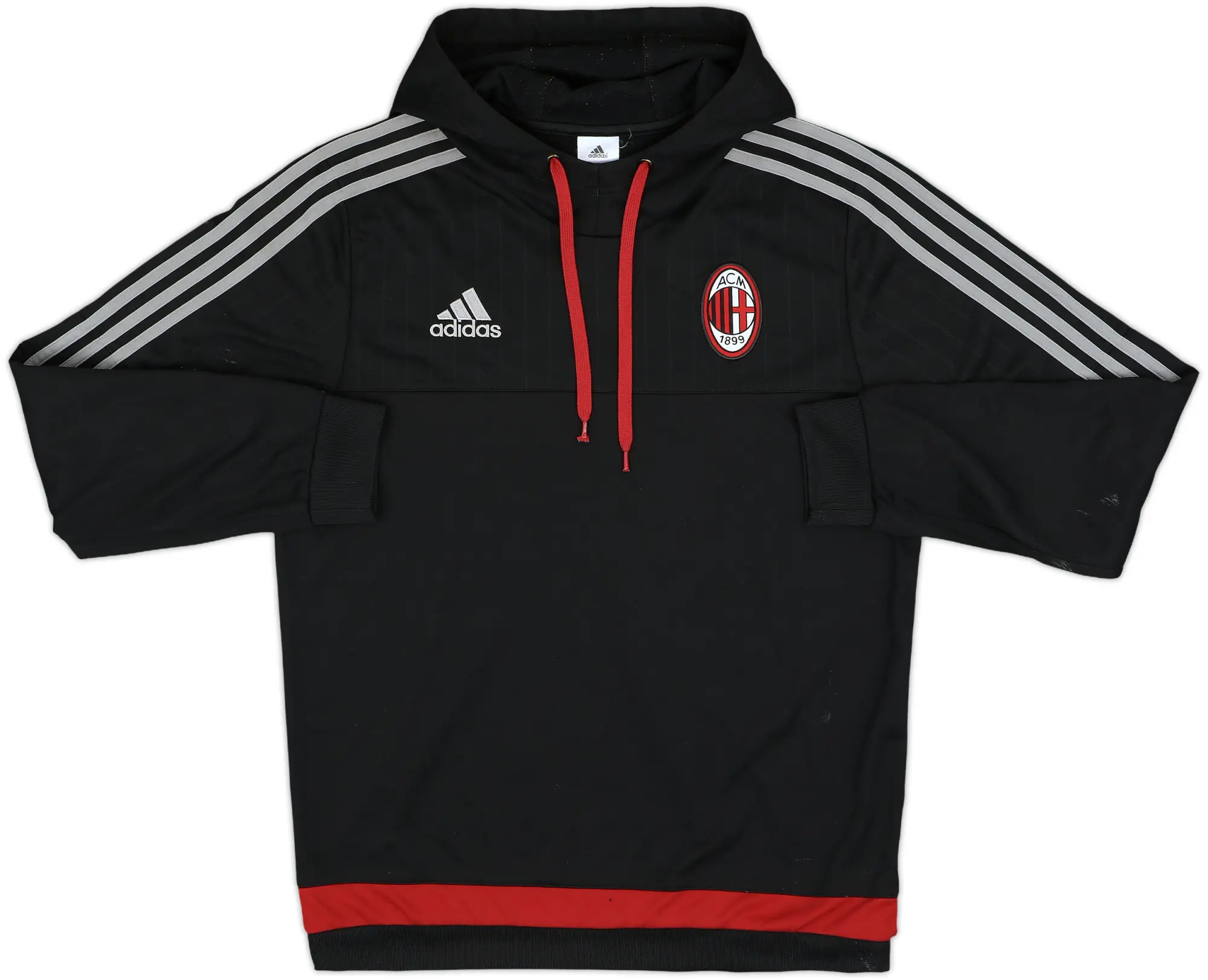 2015-16 AC Milan adidas Hooded Top - 7/10 - (M)