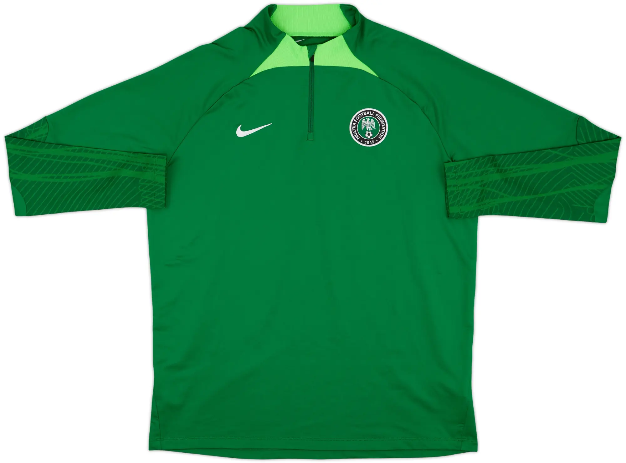 2022-23 Nigeria Nike 1/4 Zip Drill Top - 9/10 - (XL)