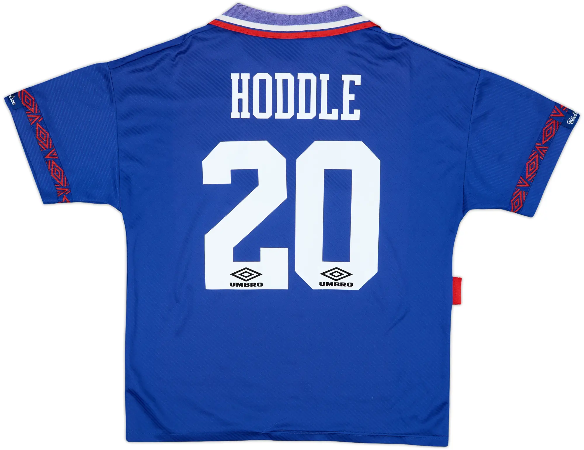 1994-95 Chelsea Home Shirt Hoddle #20 - 8/10 - (L)