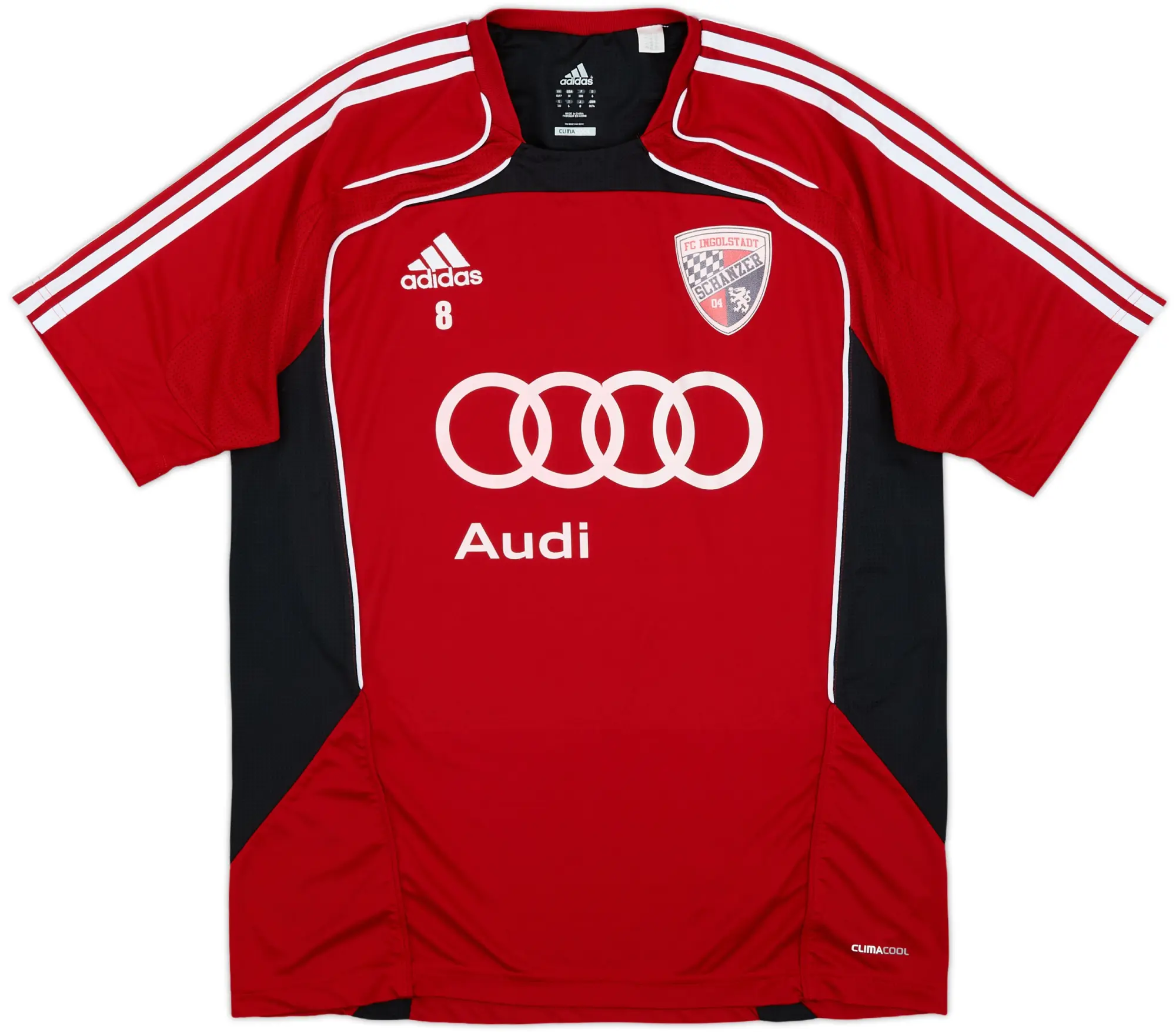 adidas FC Ingolstadt 04 Mens SS Player Issue Home Shirt 2011/12