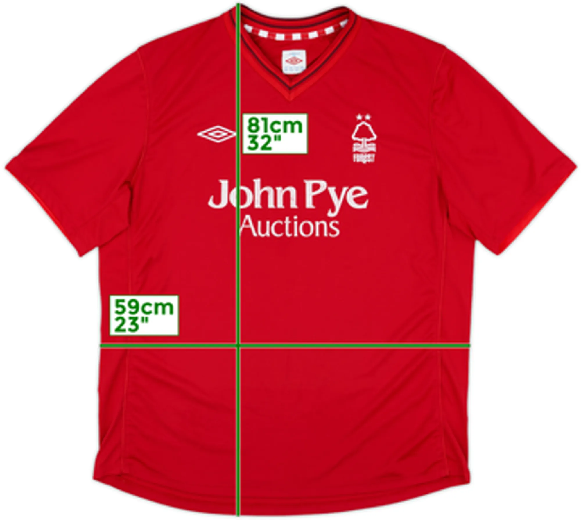 Umbro Nottingham Forest Mens SS Home Shirt 2012/13