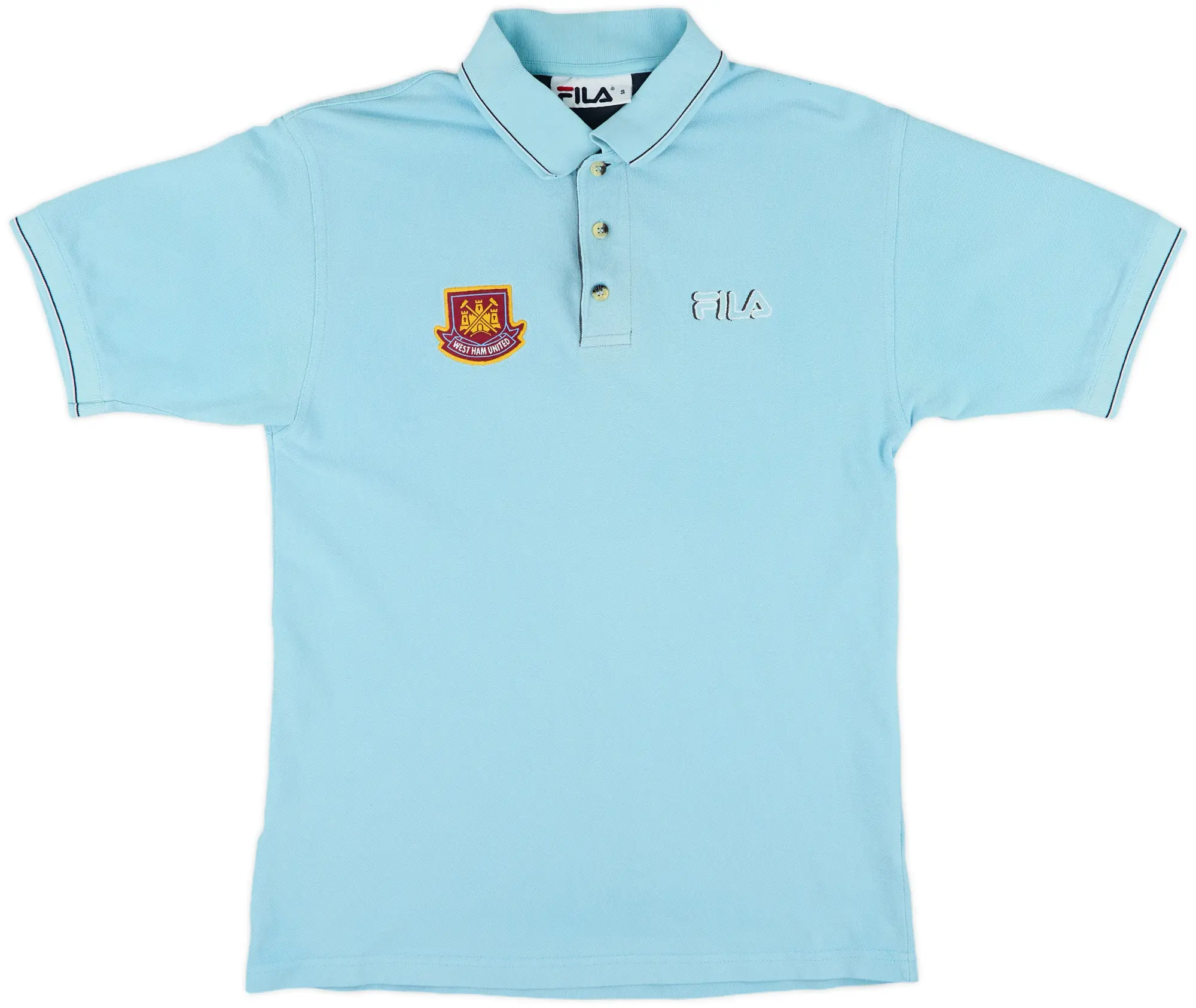 2000-01 West Ham Fila Polo Shirt - 9/10 - (S)