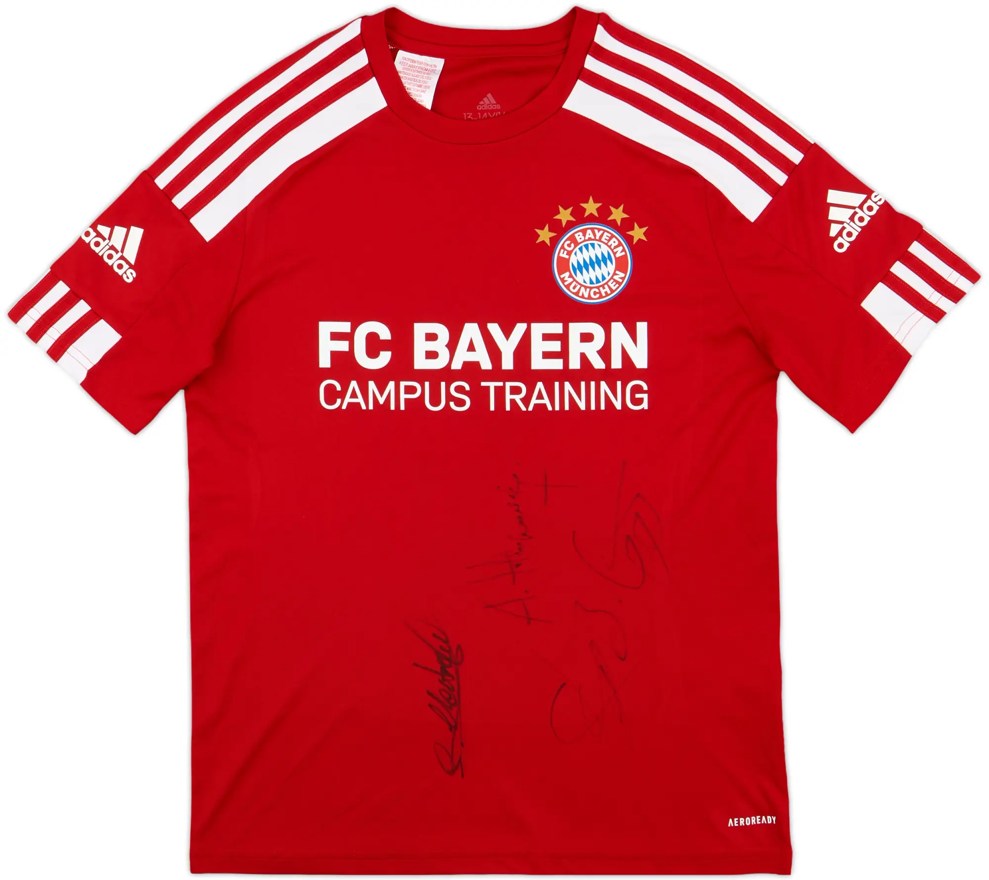 2023-24 Bayern Munich adidas 'Global Academy' Signed Training Shirt - 9/10 - (L.Boys)