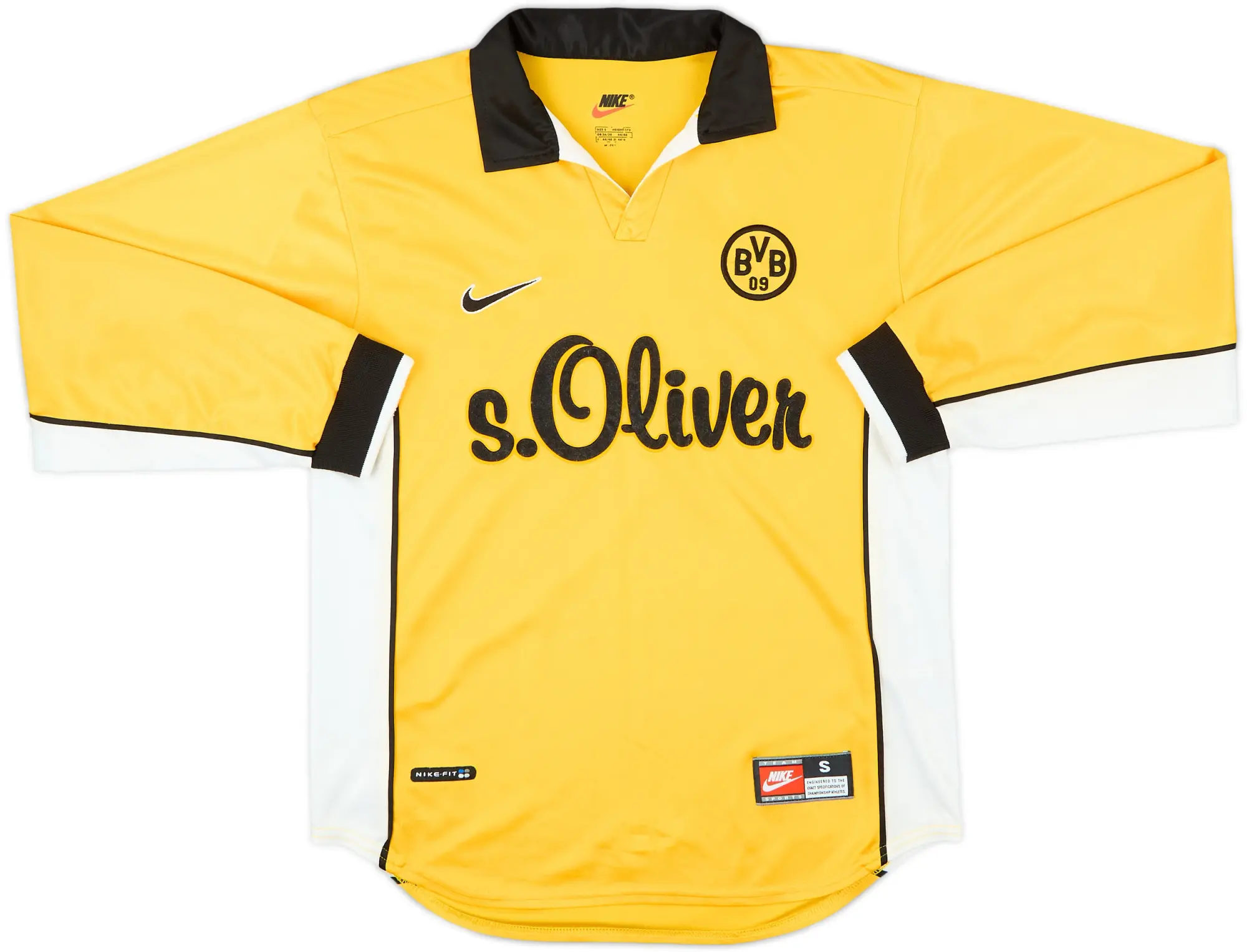 Nike Borussia Dortmund Mens LS Home Shirt 1998/00