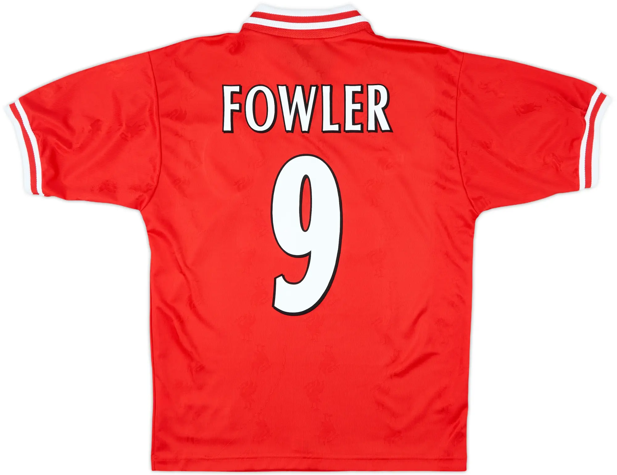 1996-98 Liverpool Home Shirt Fowler #9 - 9/10 - (S)