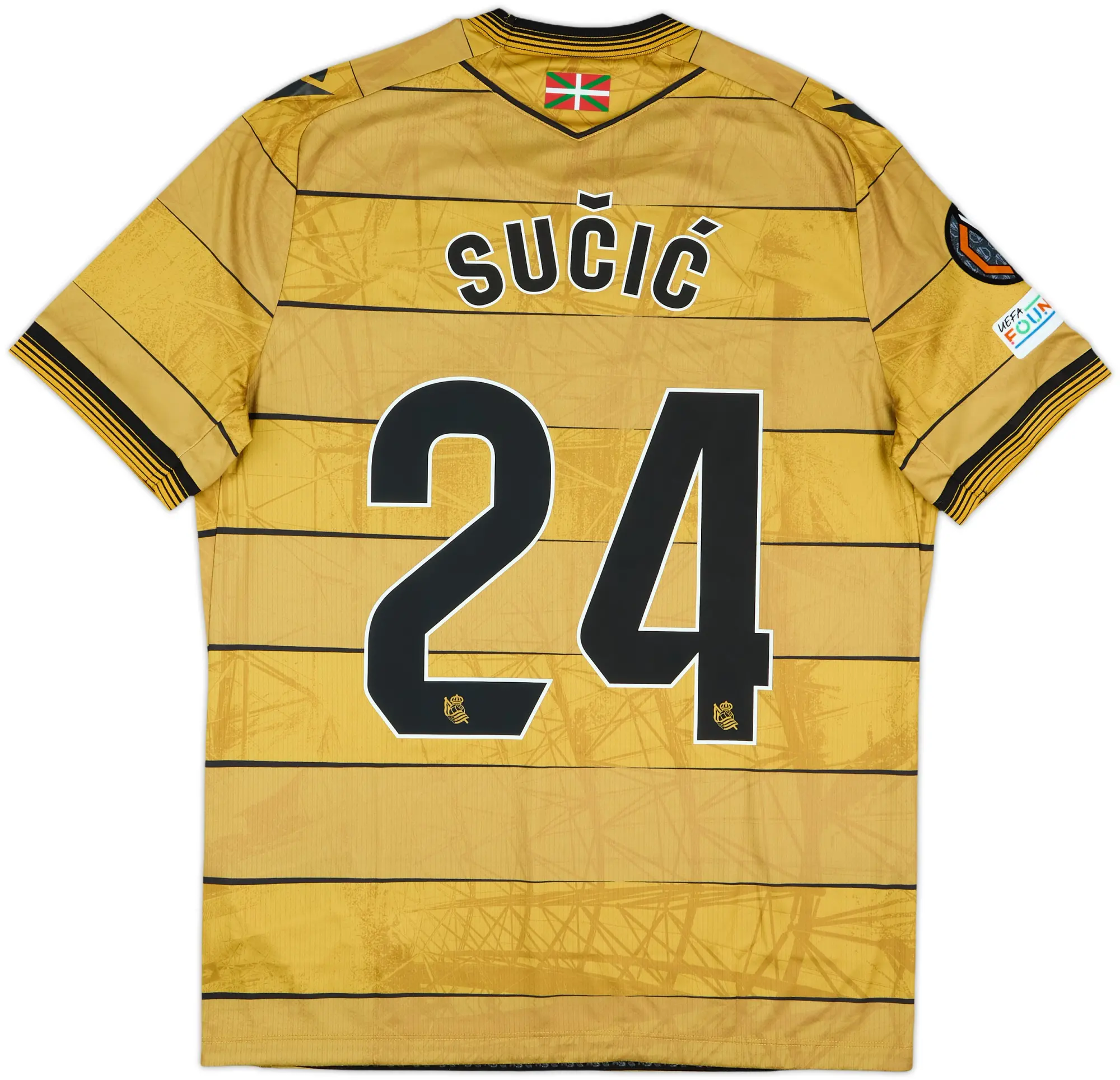 2024-25 Real Sociedad Match Issue Away Shirt Sučić #24