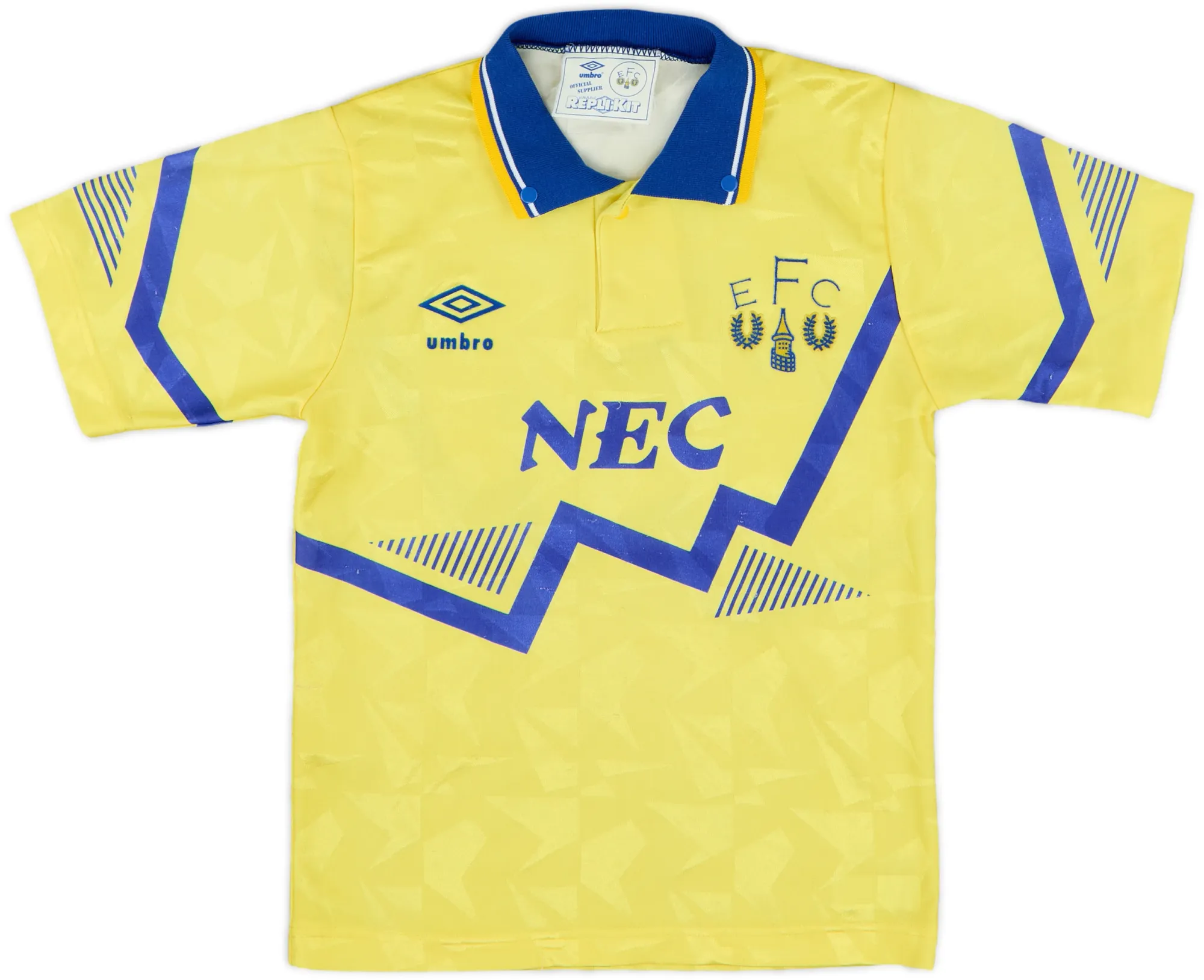 Umbro Everton Boys SS Away Shirt 1990/92