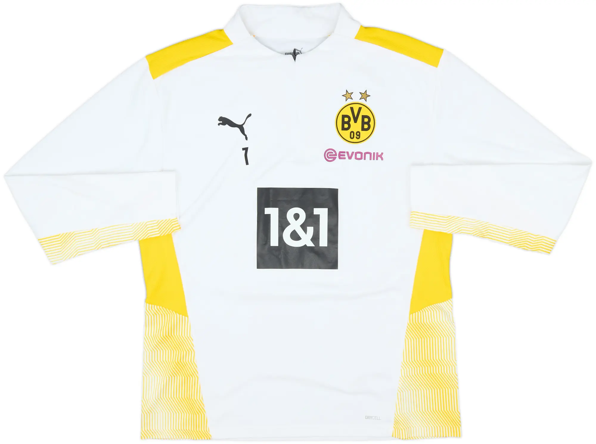 2021-22 Dortmund Player Issue Puma 1/4 Zip Training Top #7 (Reyna) - 8/10 - (L)