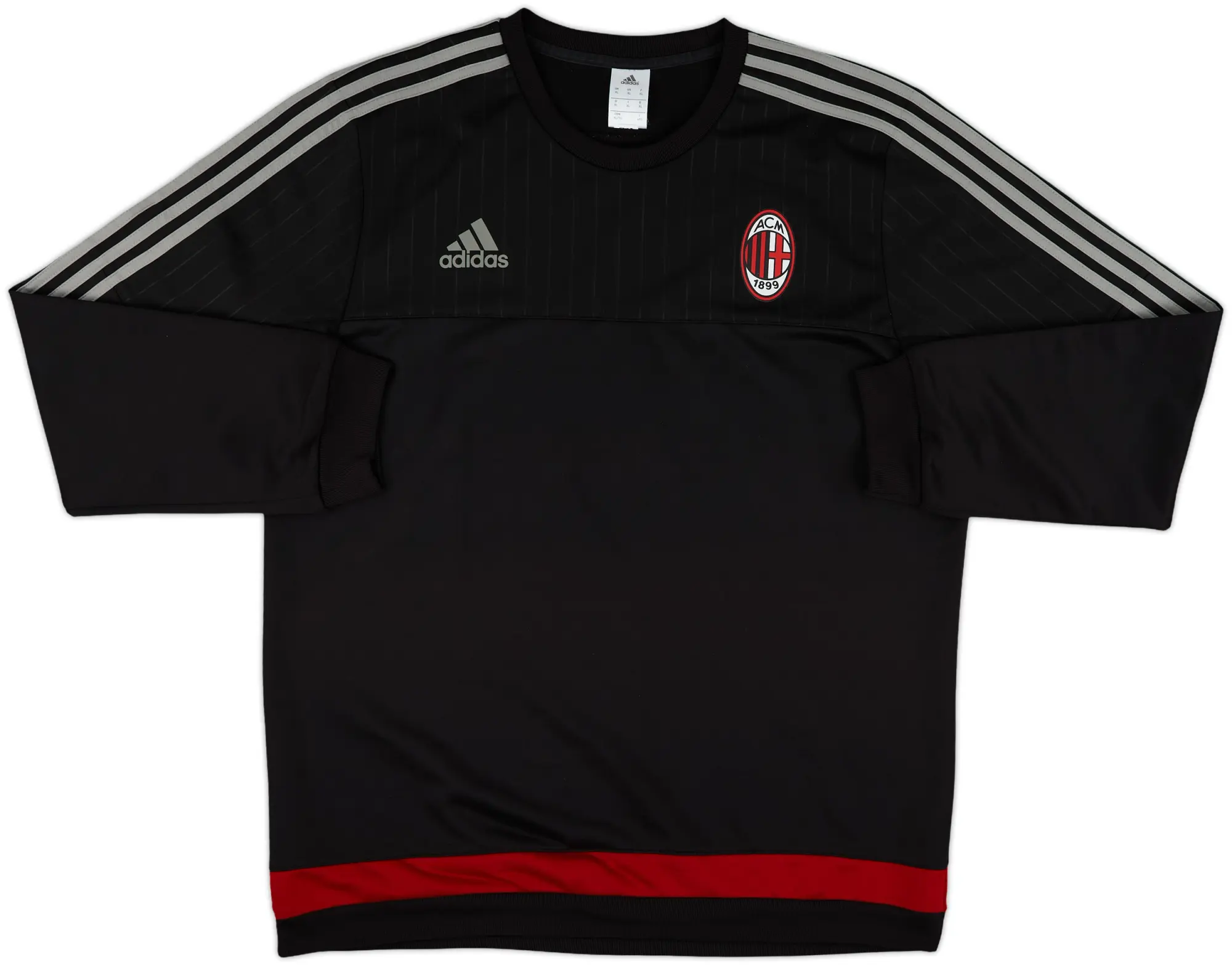 2015-16 AC Milan adidas Sweat Top - 9/10 - (XL)