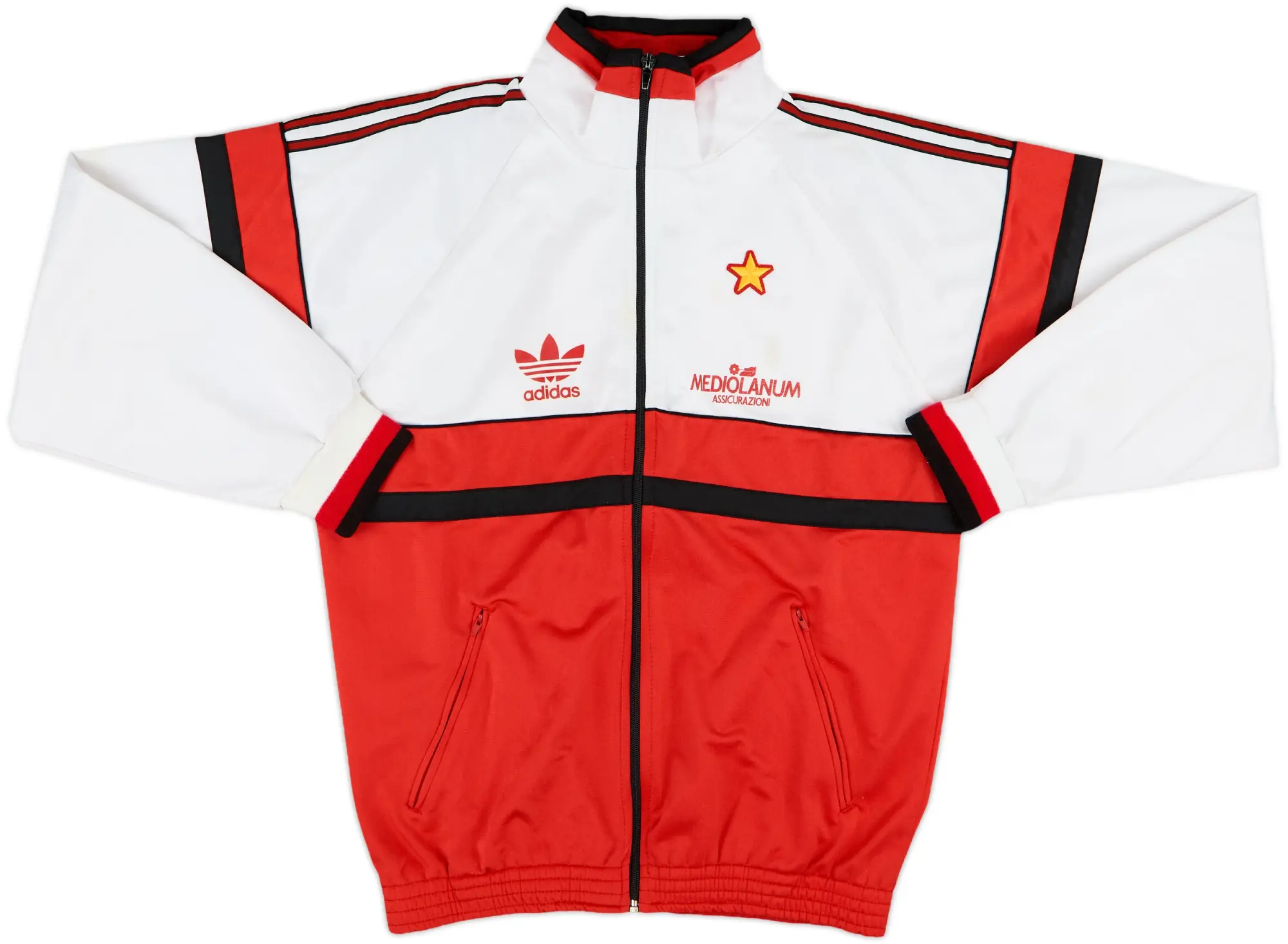 1990-92 AC Milan adidas Track Jacket - 8/10 - (L)