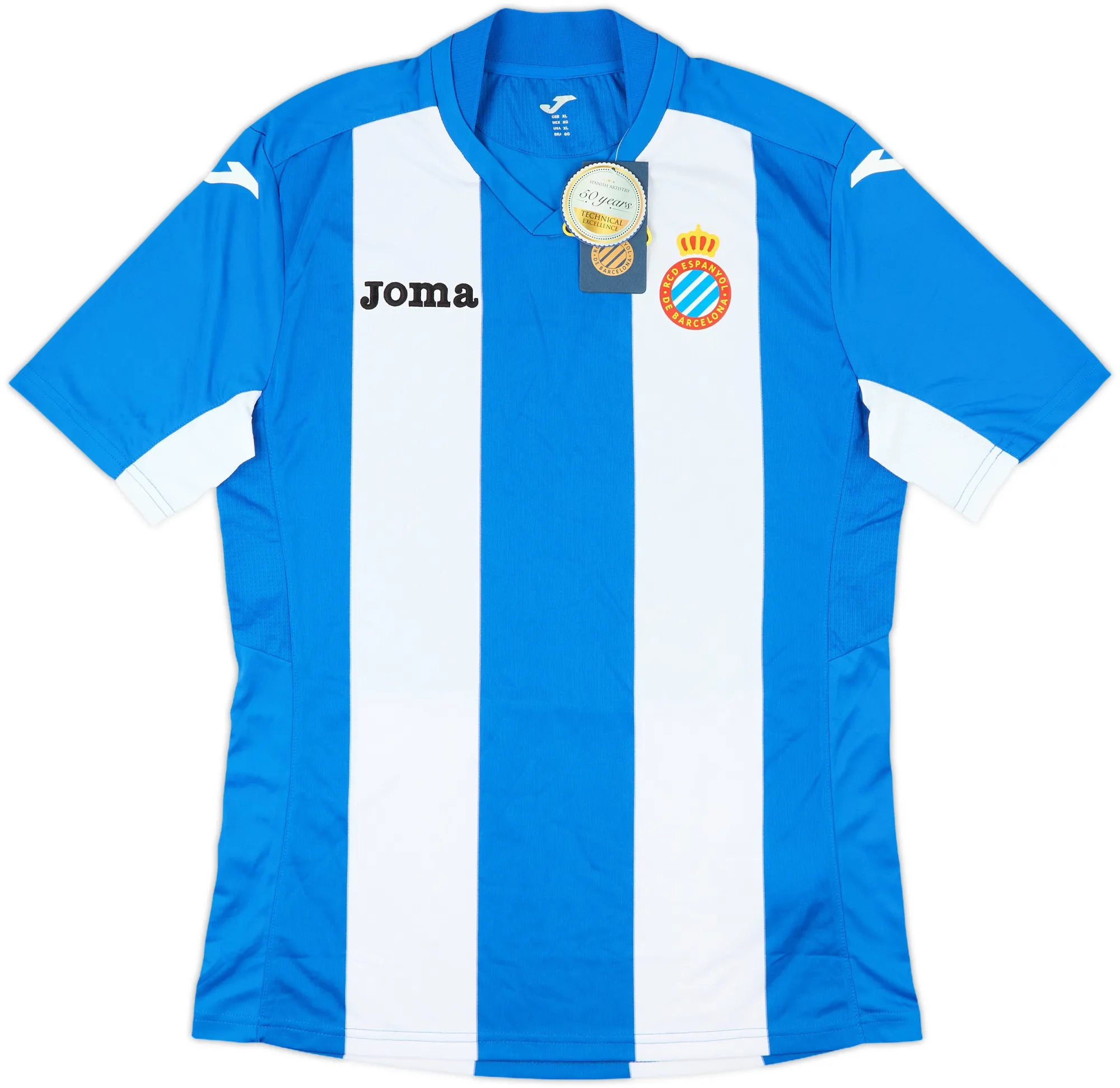 Joma Espanyol Mens SS Home Shirt 2015/16