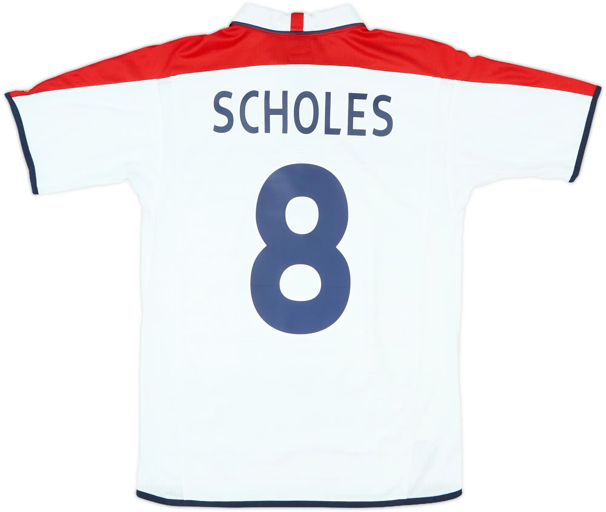 2003-05 England Home Shirt Scholes #8 - 5/10 - (S)