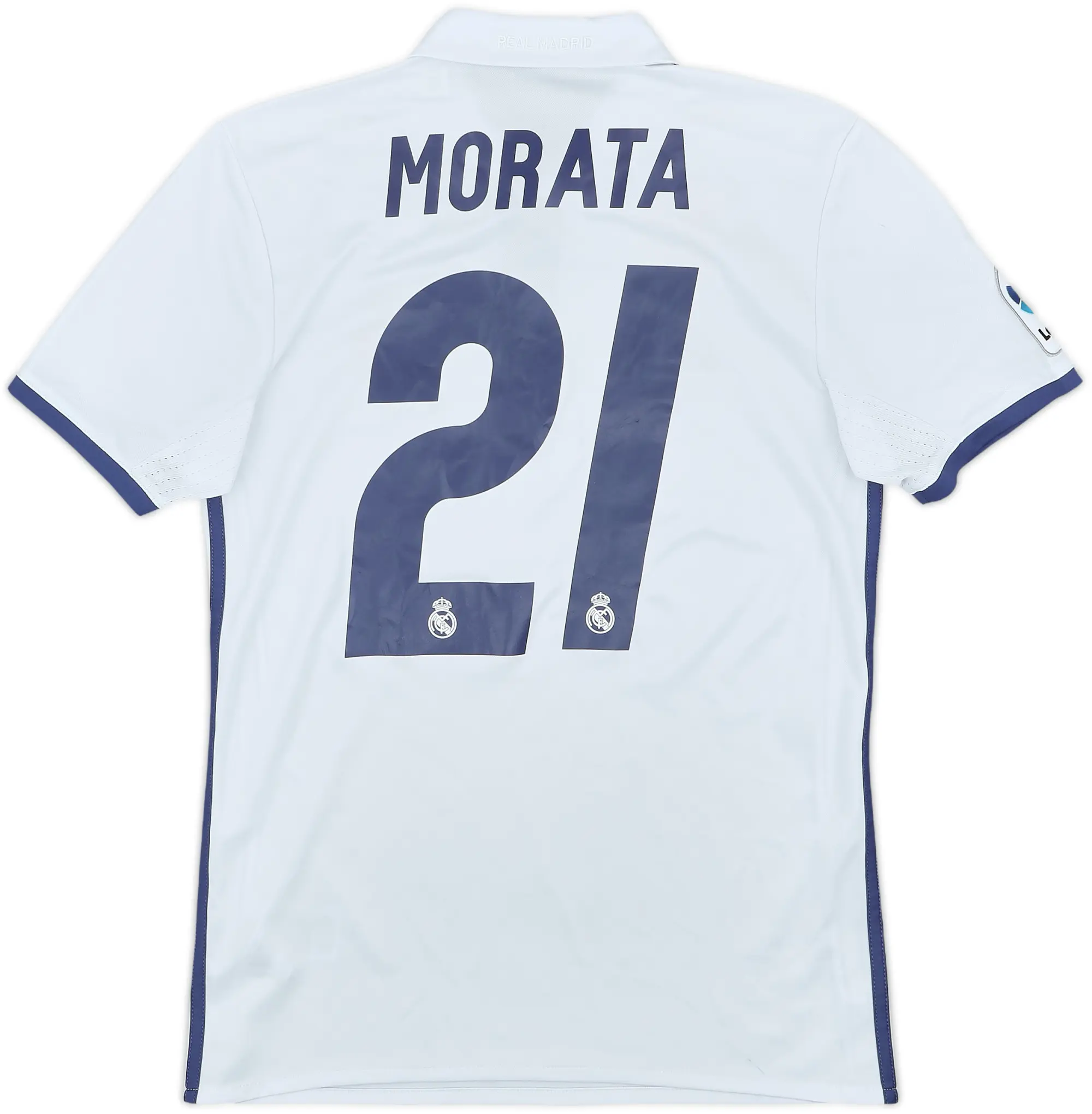 2016-17 Real Madrid Home Shirt Morata #21 - 4/10 - (XS)