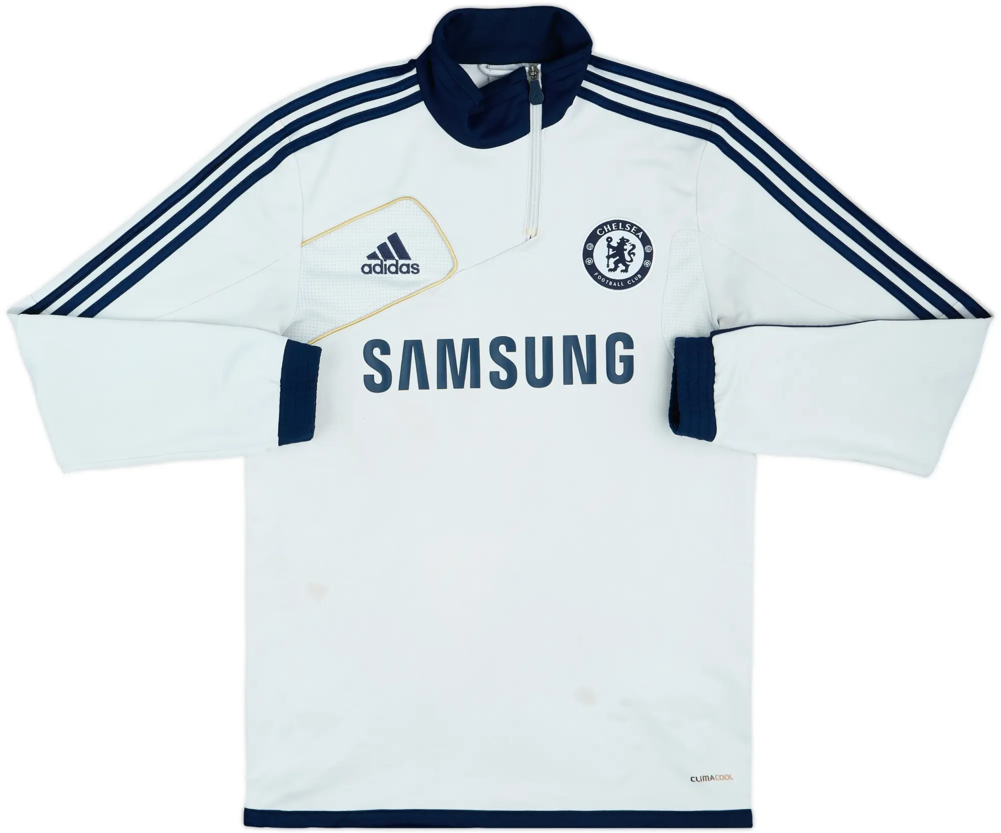 2012-13 Chelsea adidas 1/4 Zip Drill Top - 5/10 - (M/L)