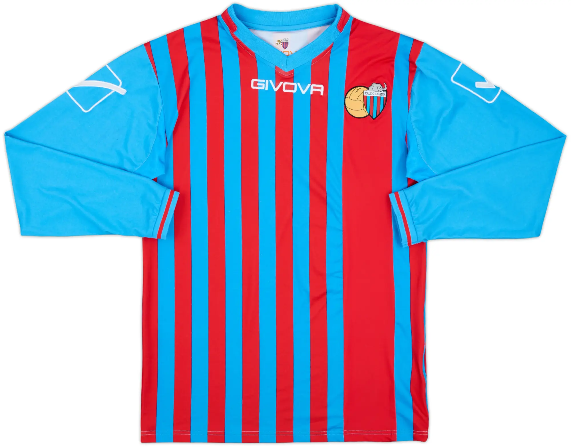 2013-14 Catania Home L/S Shirt - 9/10 - (L)