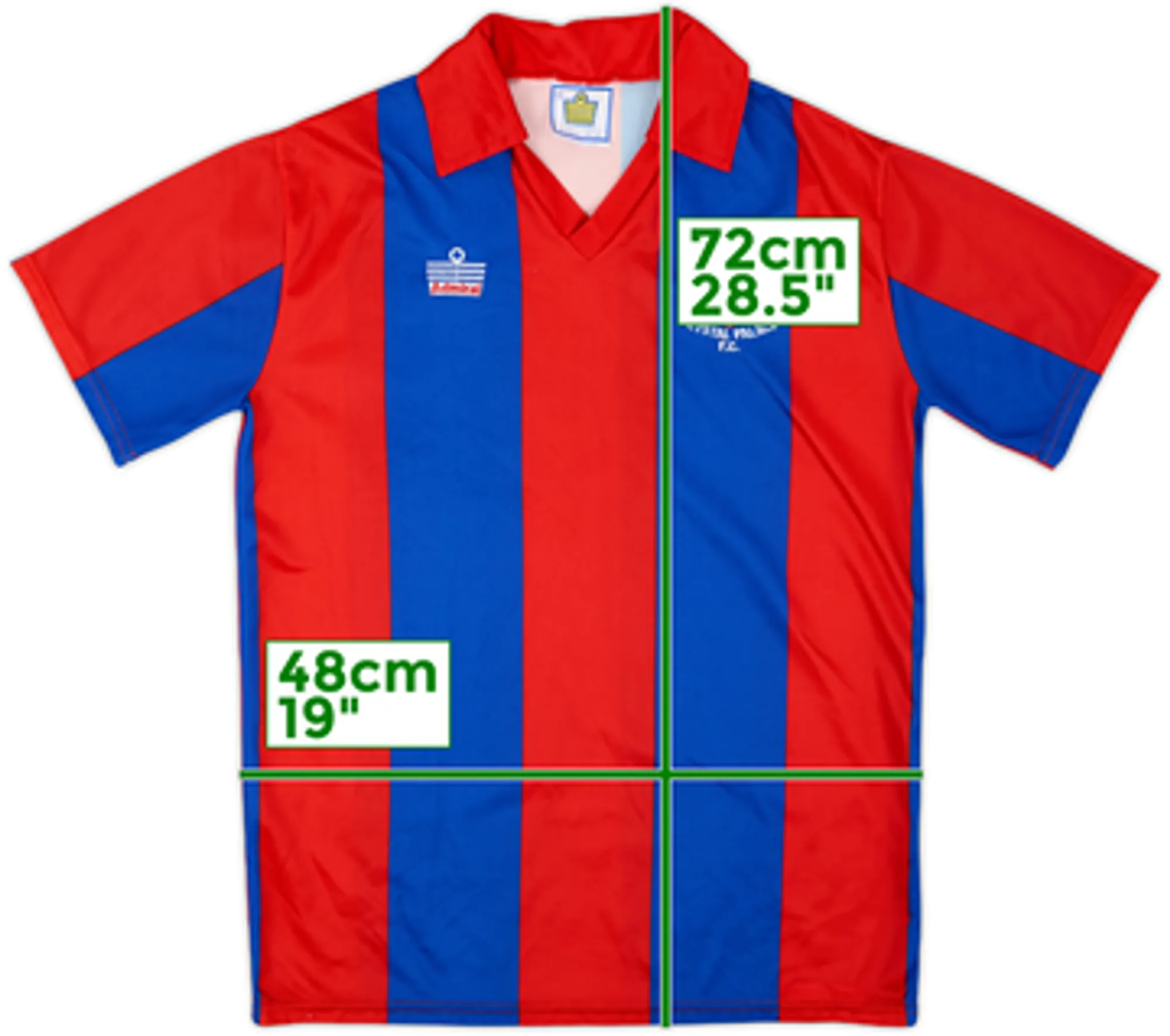 Admiral Crystal Palace Mens SS Home Shirt 1987/88