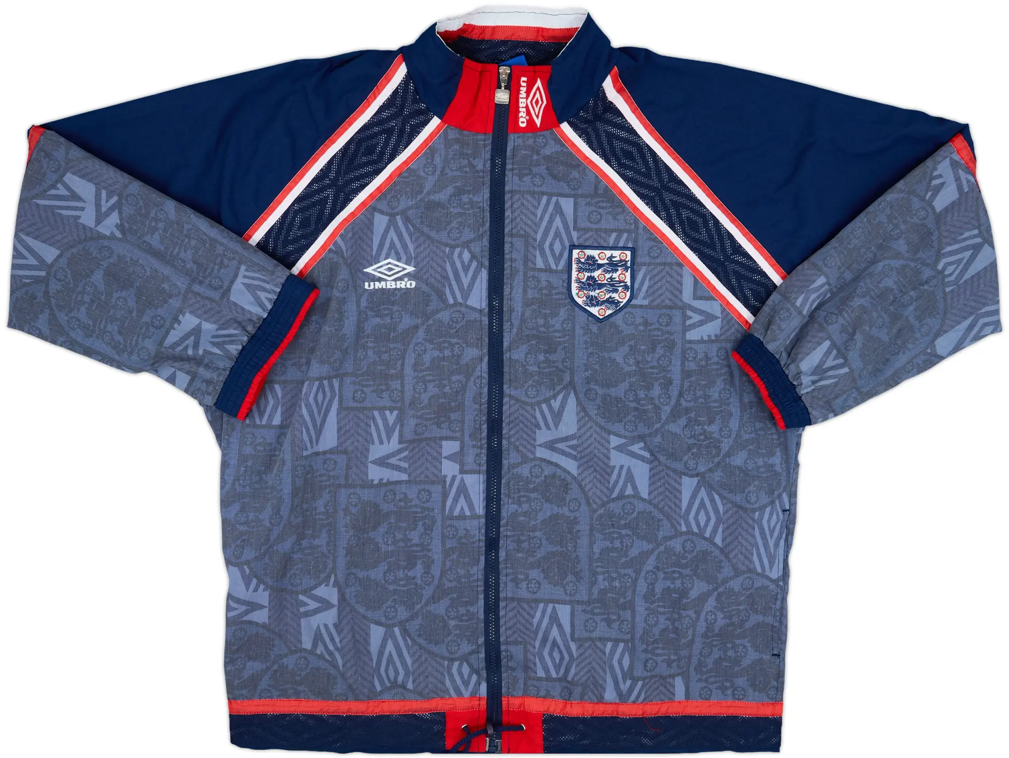 1993-95 England Umbro Track Jacket - 7/10 - (L)