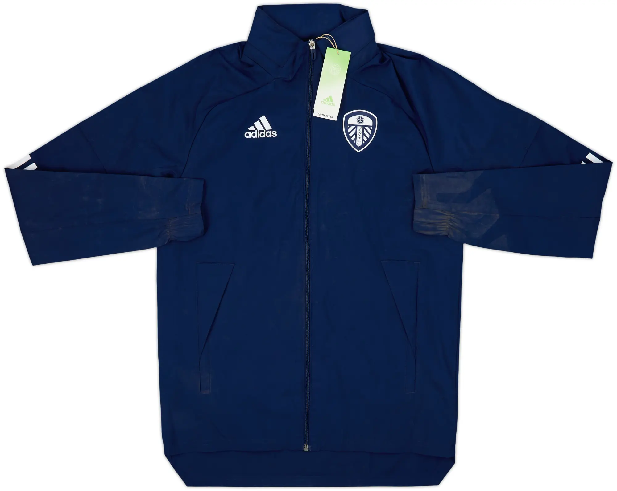 2020-21 Leeds United adidas Hooded Rain Jacket (XS)