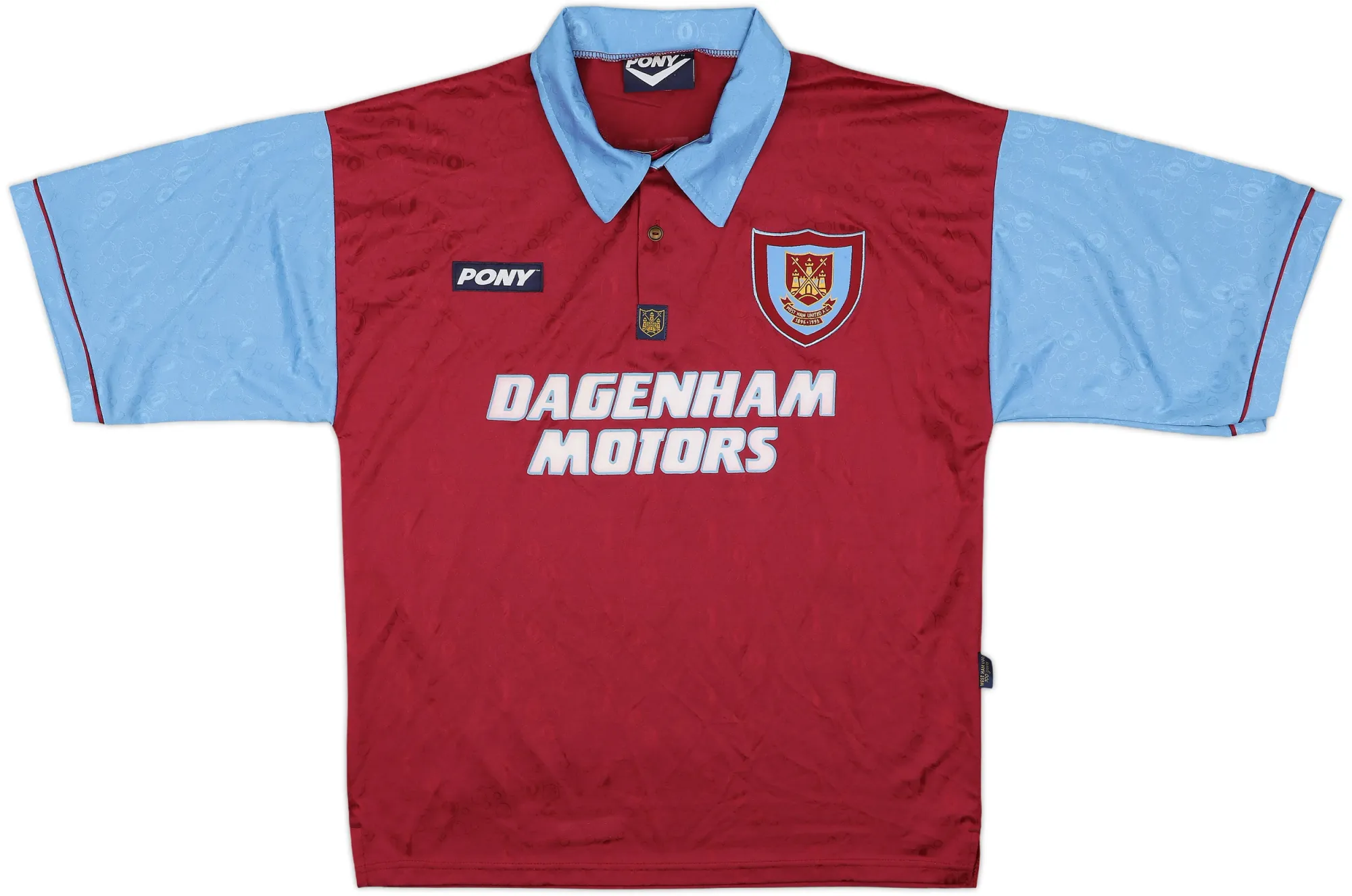 Home West Ham United Mens SS Home Shirt 1995/97