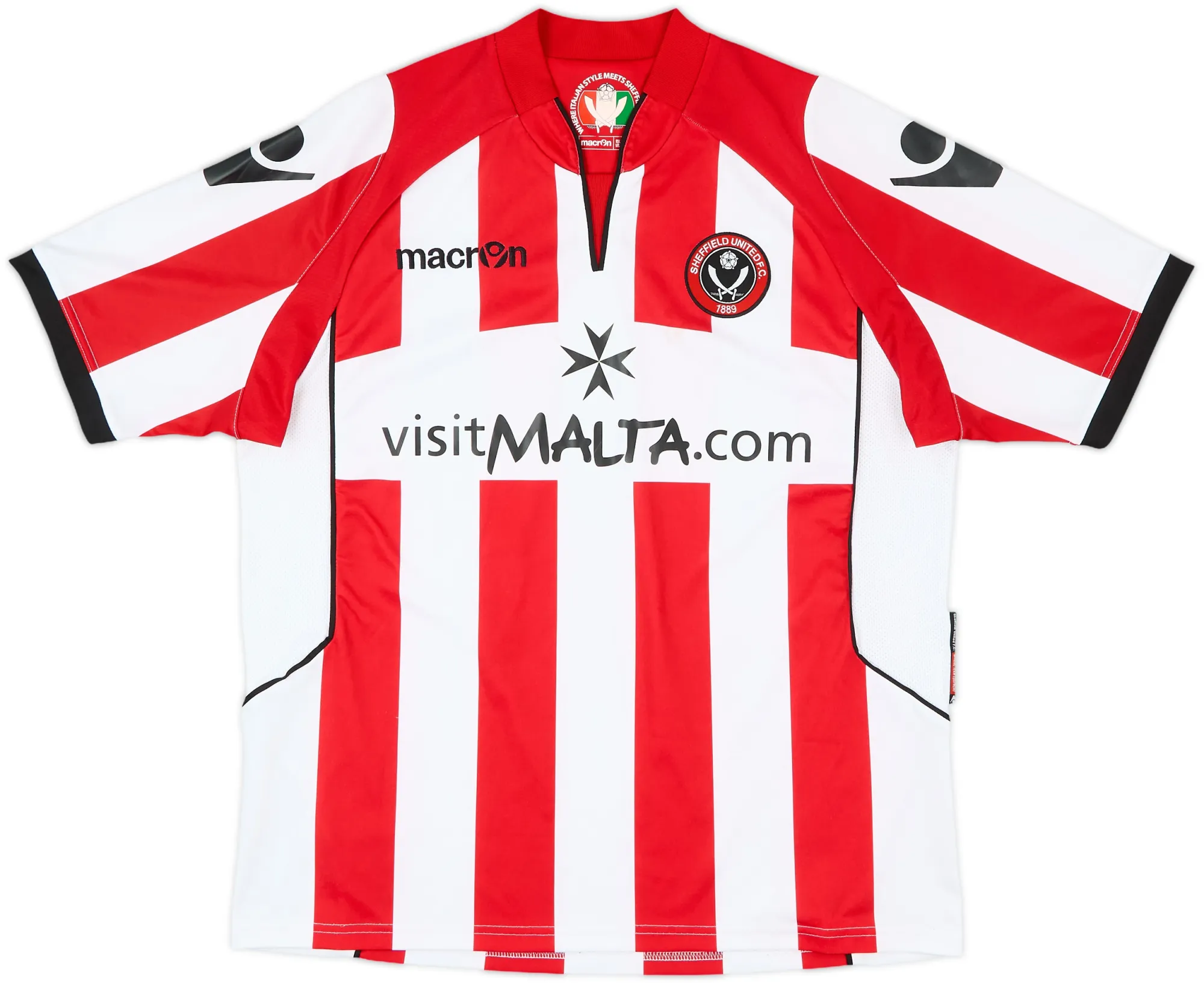 Macron Sheffield United Mens SS Home Shirt 2010/11