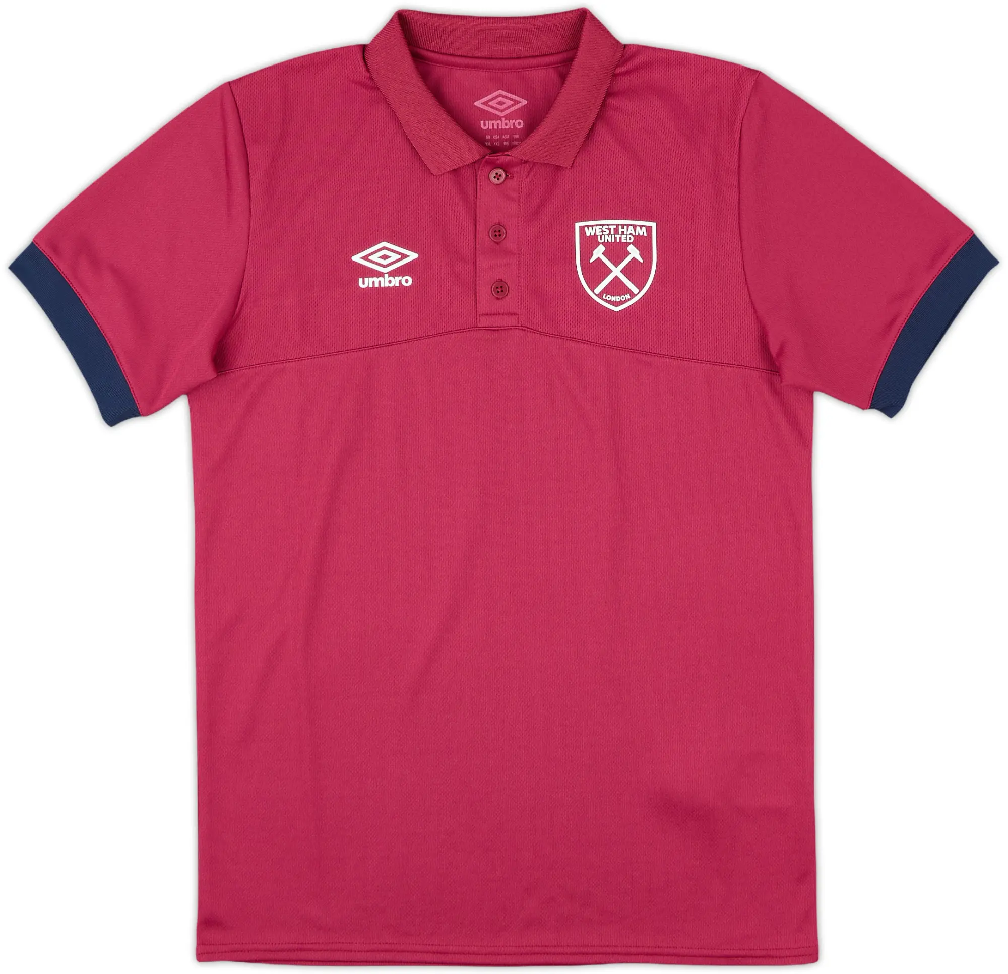 2017-18 West Ham Umbro Polo Shirt - 10/10 - (XL.Boys)