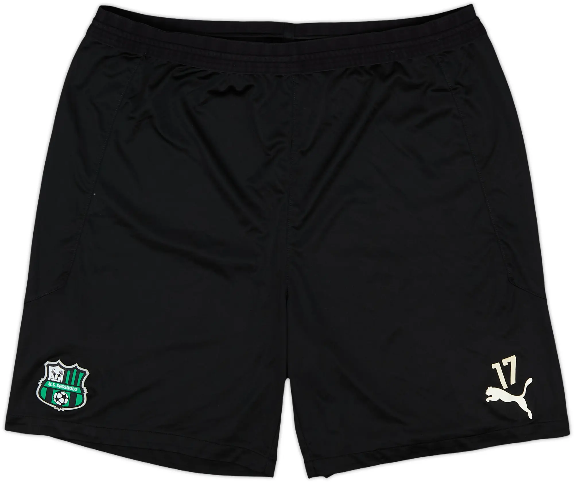 2021-22 Sassuolo Player Issue Puma Training Shorts #17 - 9/10 - (XL)