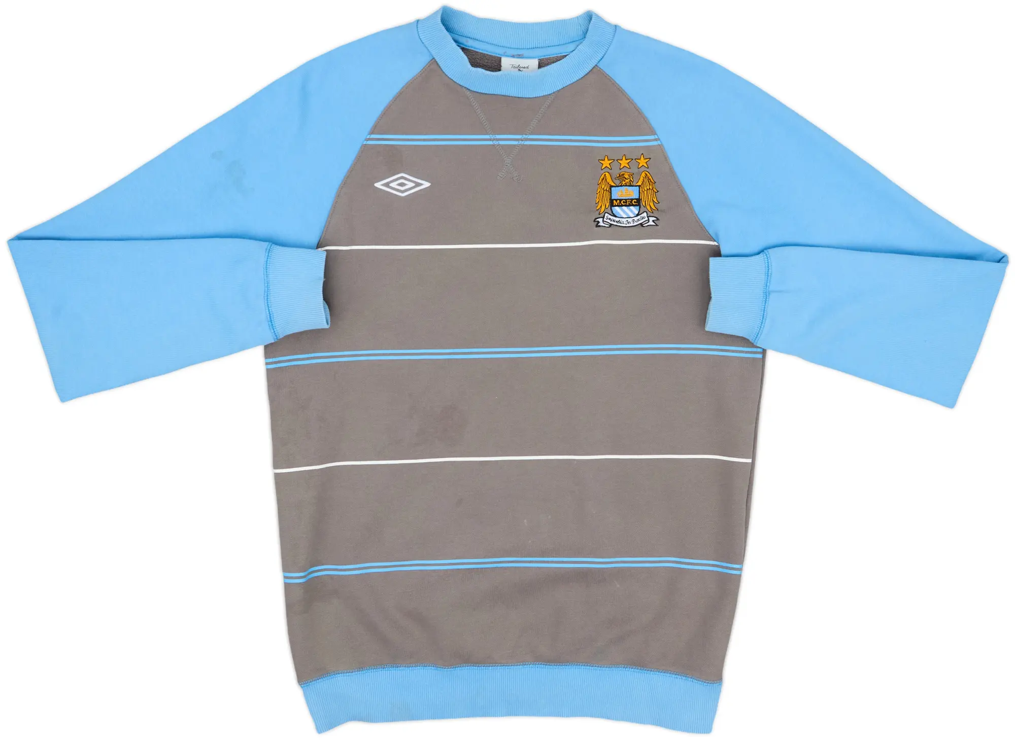 2009-10 Manchester City Umbro Sweat Top - 7/10 - (S)