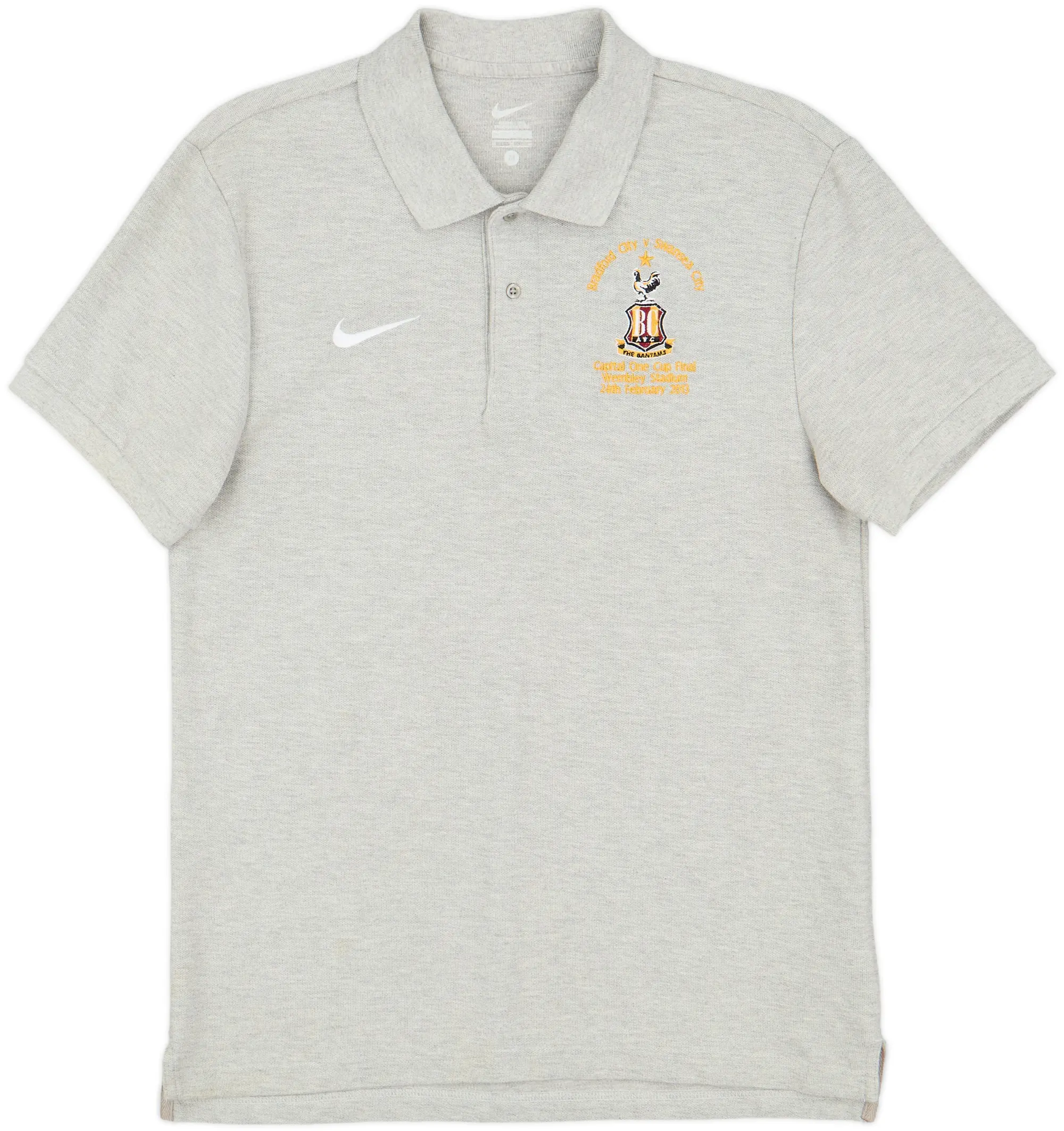 2012-13 Bradford Capital Cup Final Nike Polo Shirt - 8/10 - (M)