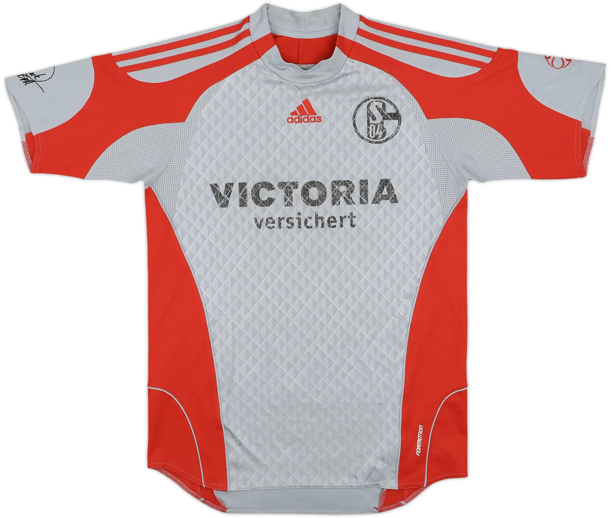 adidas Schalke 04 Mens SS Goalkeeper Player Issue Home Shirt 2005/06