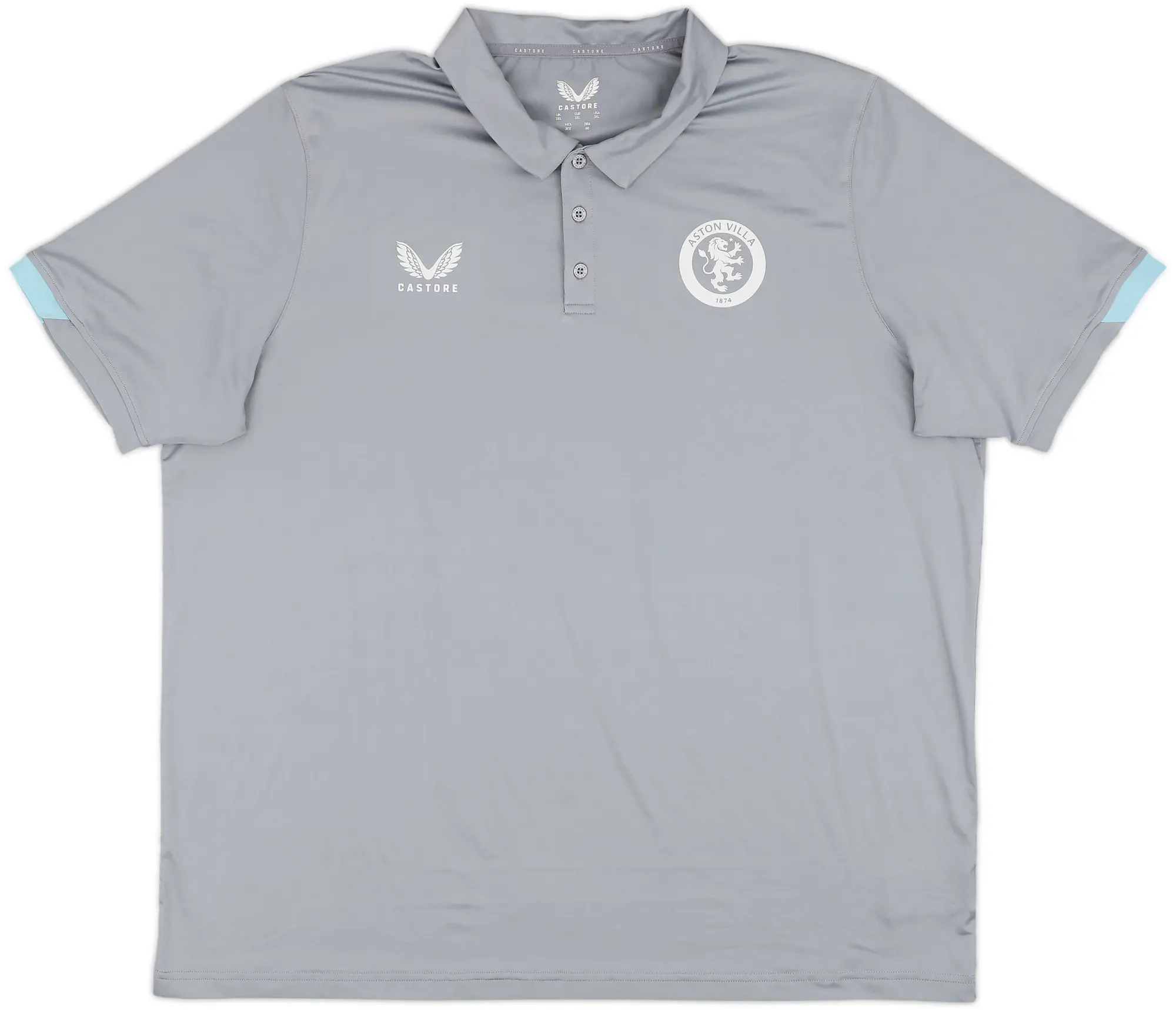 2022-23 Aston Villa Castore Polo Shirt - 9/10 - (3XL)