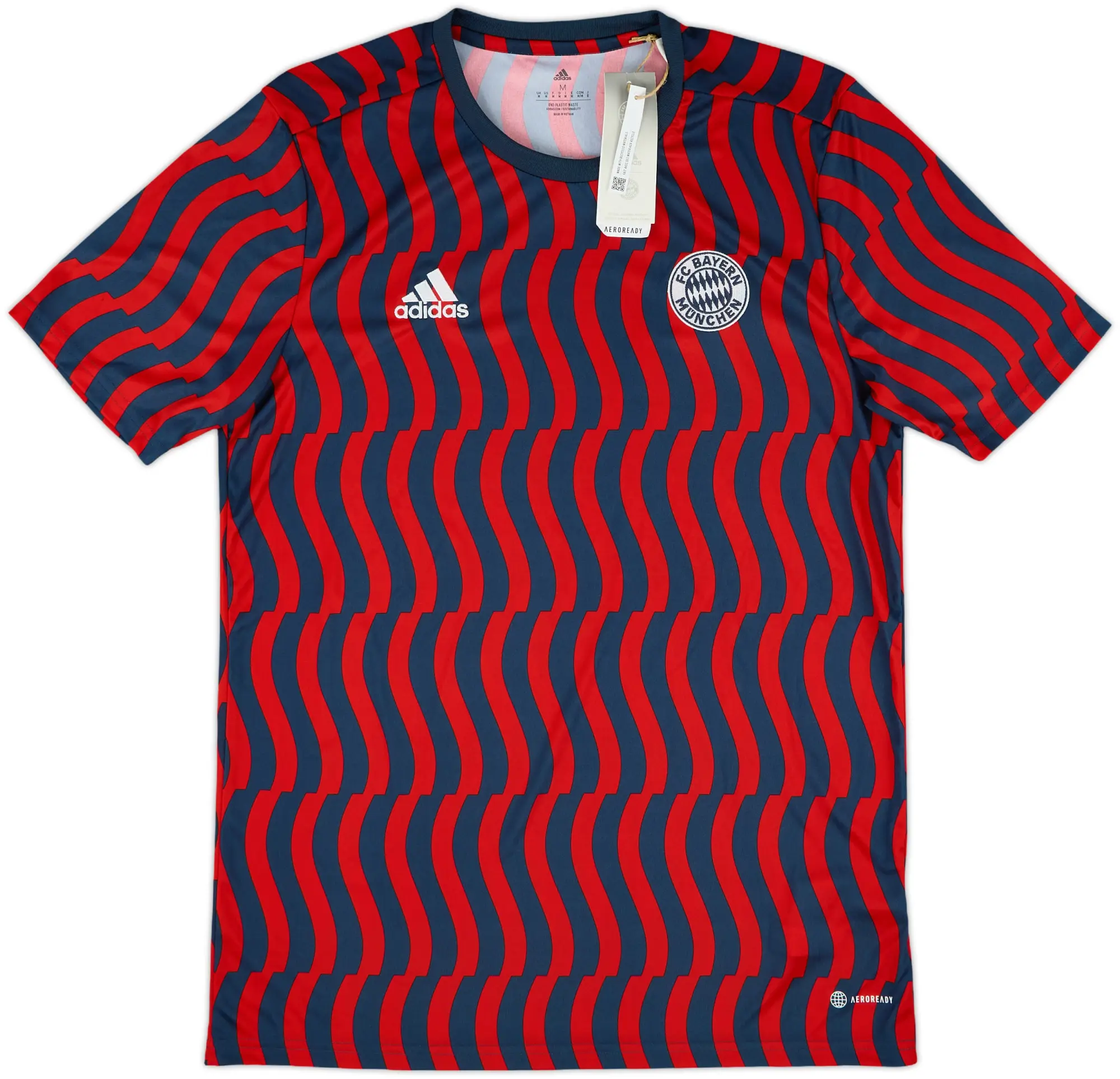 adidas Bayern Munich Mens SS Pre-Match Home Shirt 2021/22