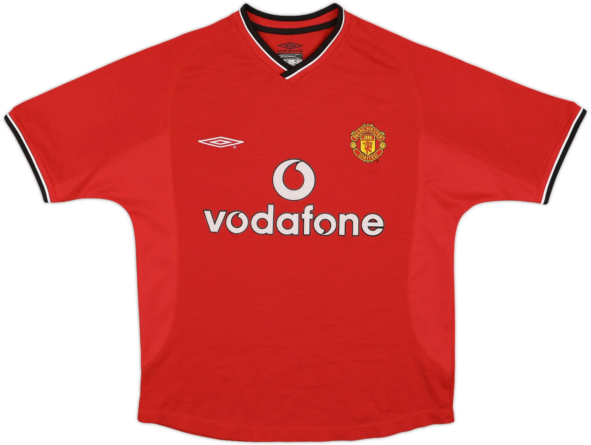 2000-02 Manchester United Home Shirt - 7/10 - (Y)