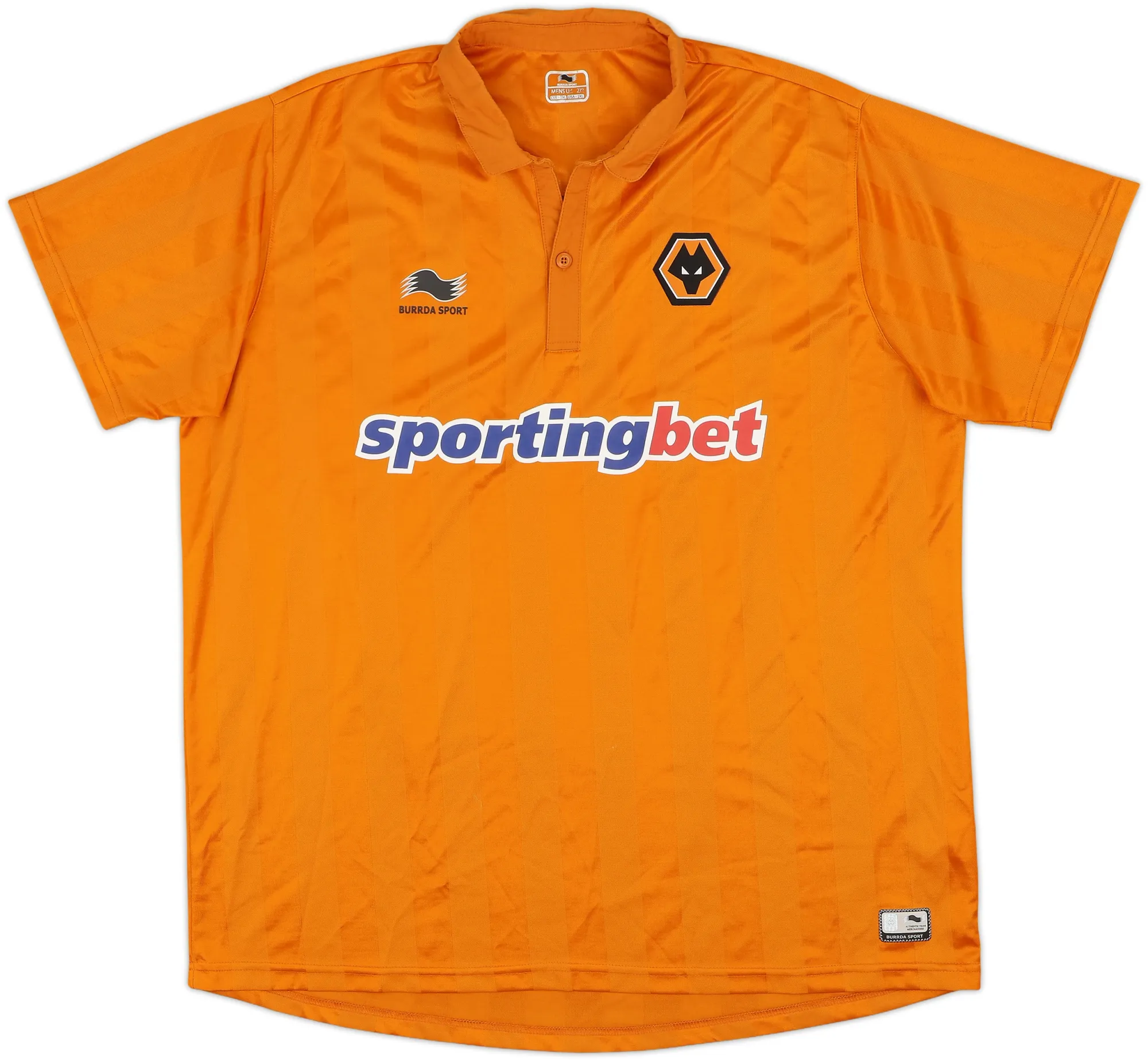 Burrda Wolverhampton Wanderers Mens SS Home Shirt 2012/13