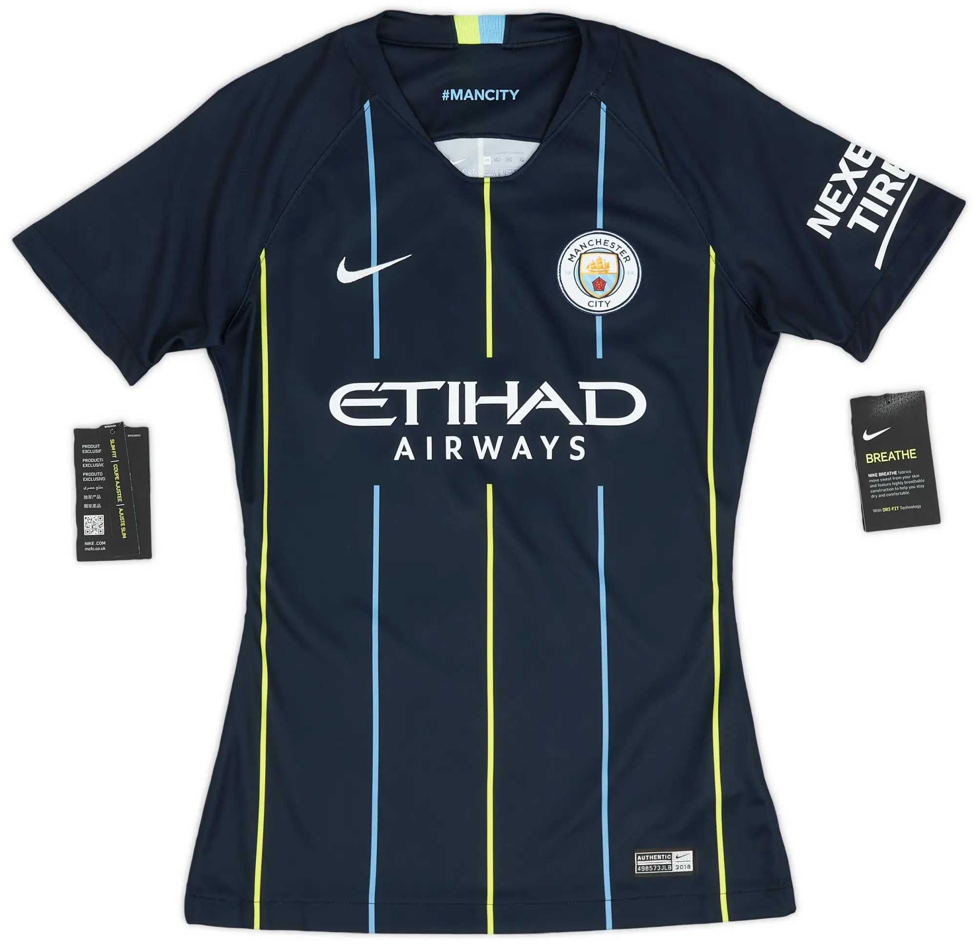 2018-19 Manchester City Away Shirt (Women's XS)