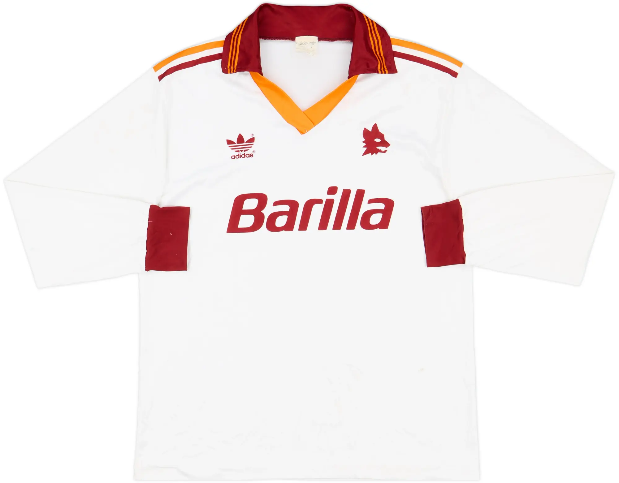 1991-92 Roma Away L/S Shirt - 6/10 - (L)