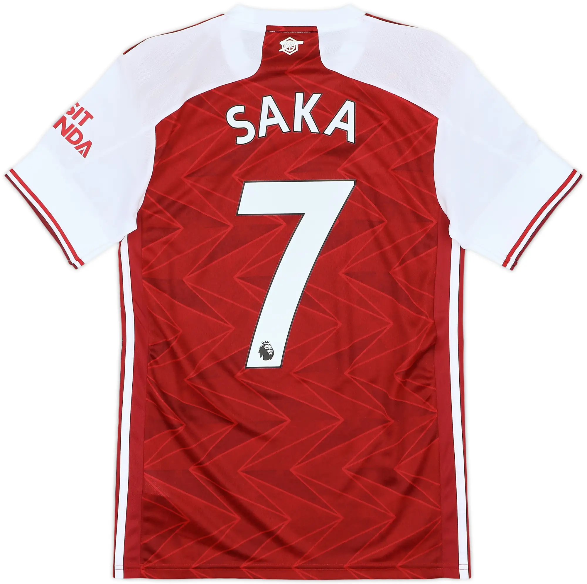 2020-21 Arsenal Home Shirt Saka #7 (XS)